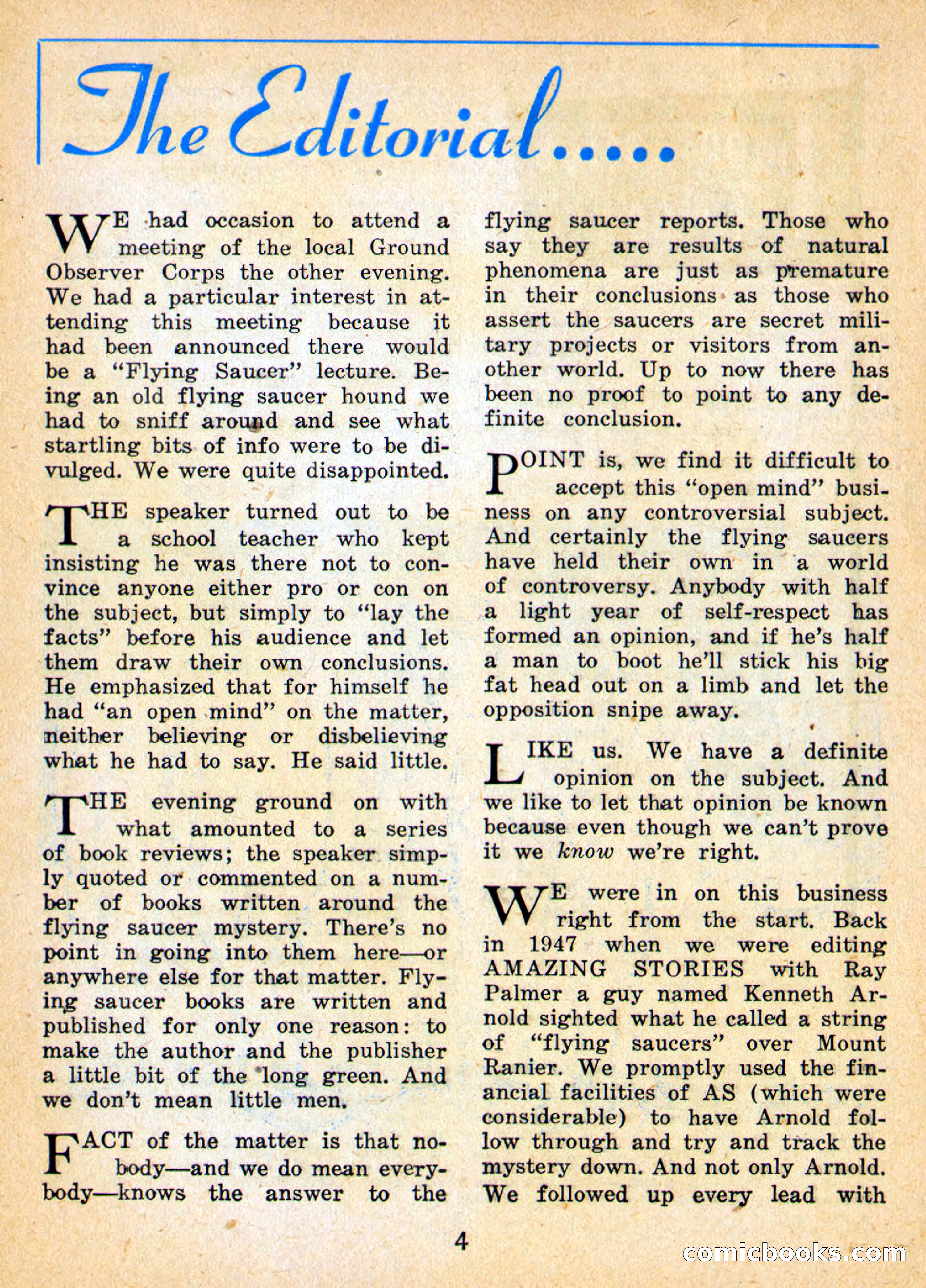 Imaginative Tales, May 1956 — page 4 of 132