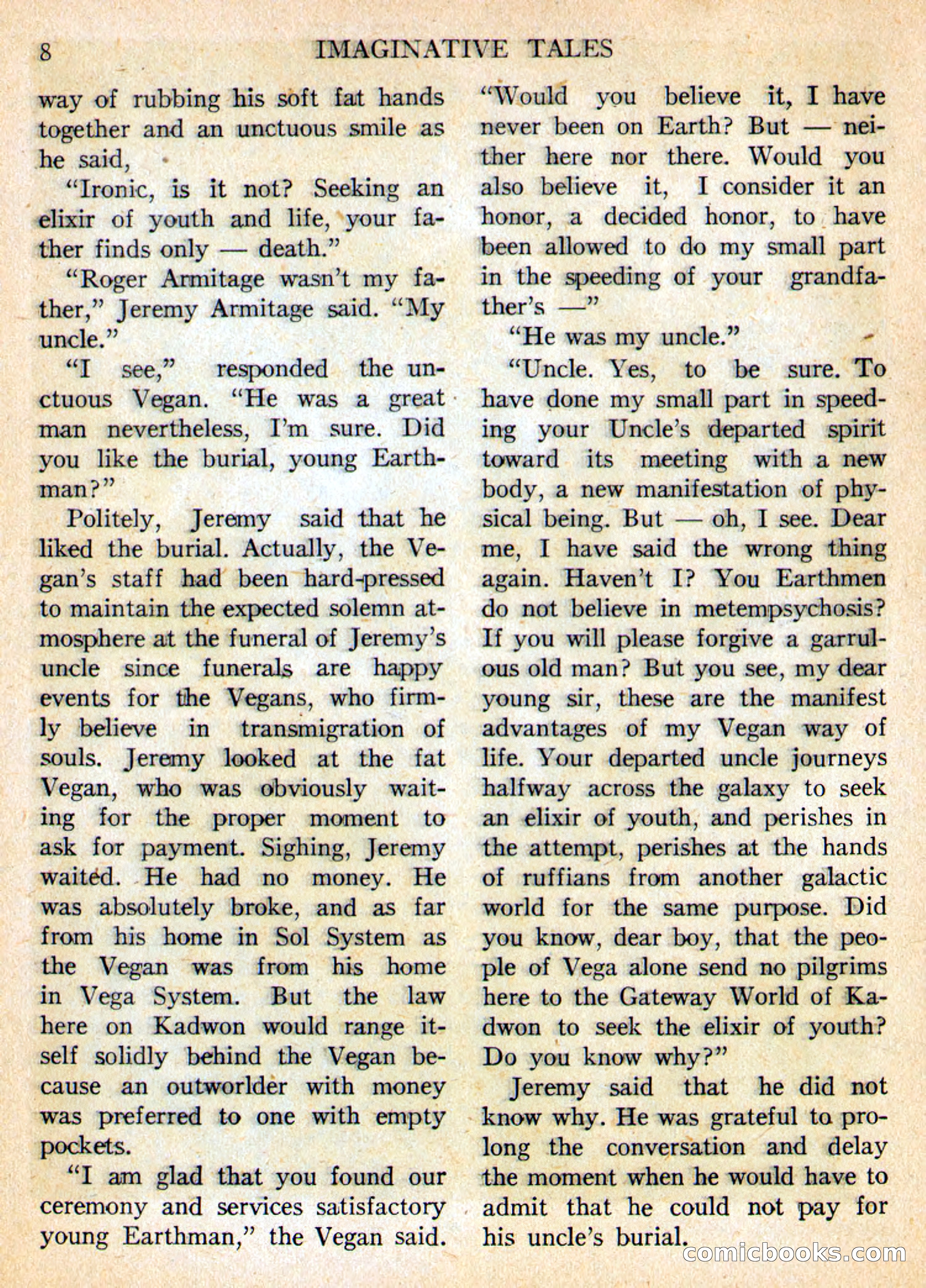 Imaginative Tales, May 1956 — page 8 of 132