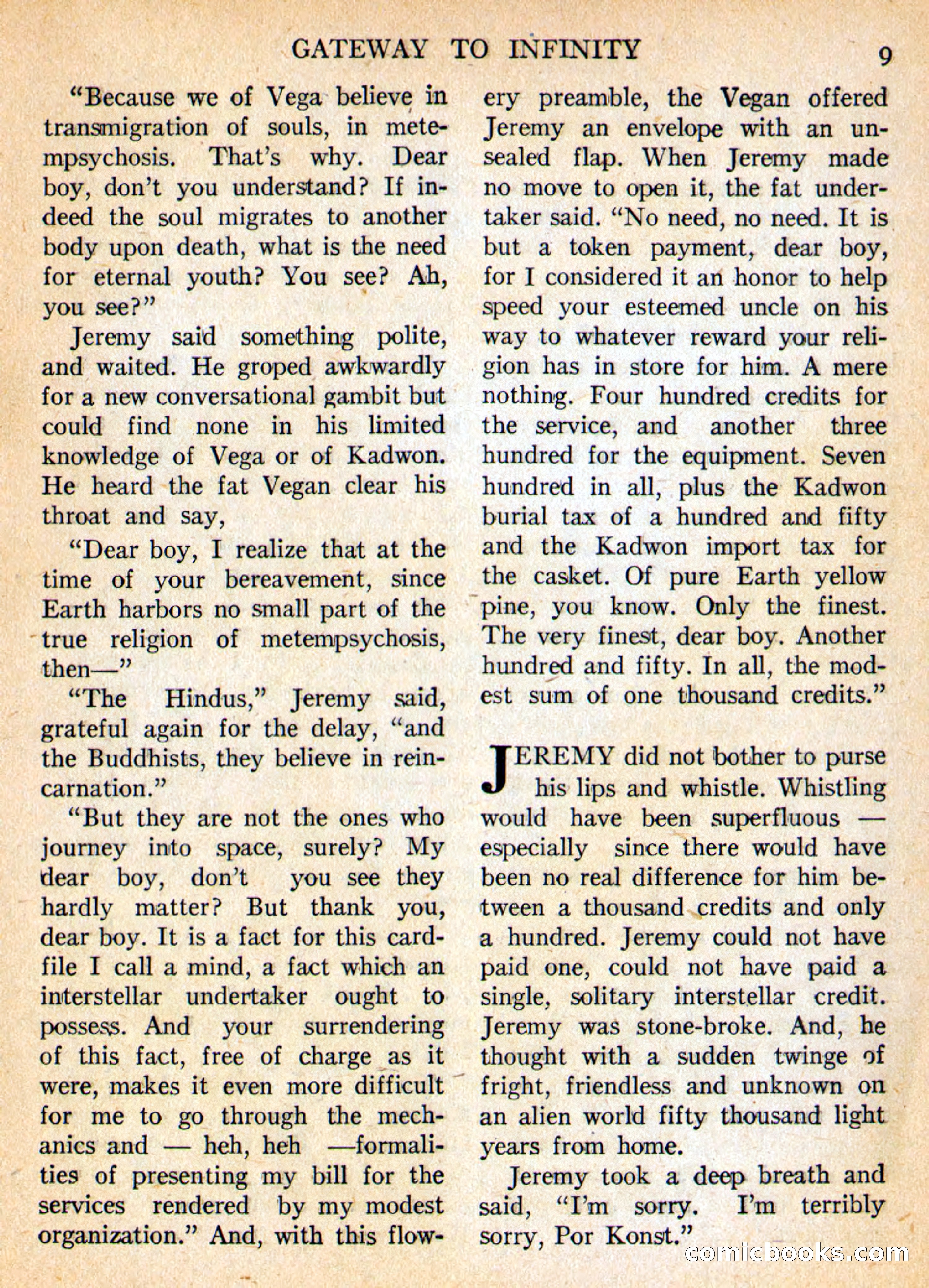 Imaginative Tales, May 1956 — page 9 of 132