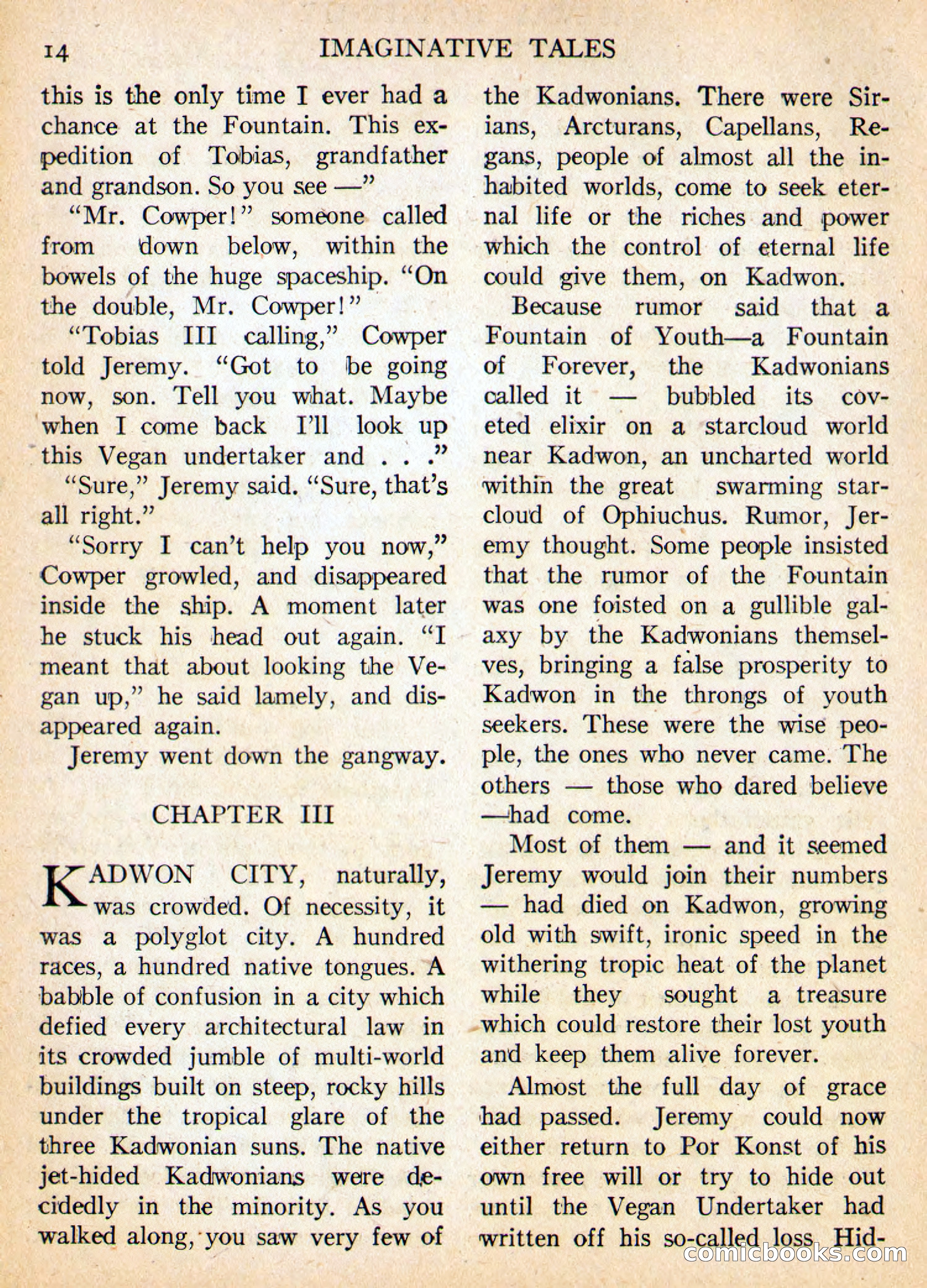 Imaginative Tales, May 1956 — page 14 of 132