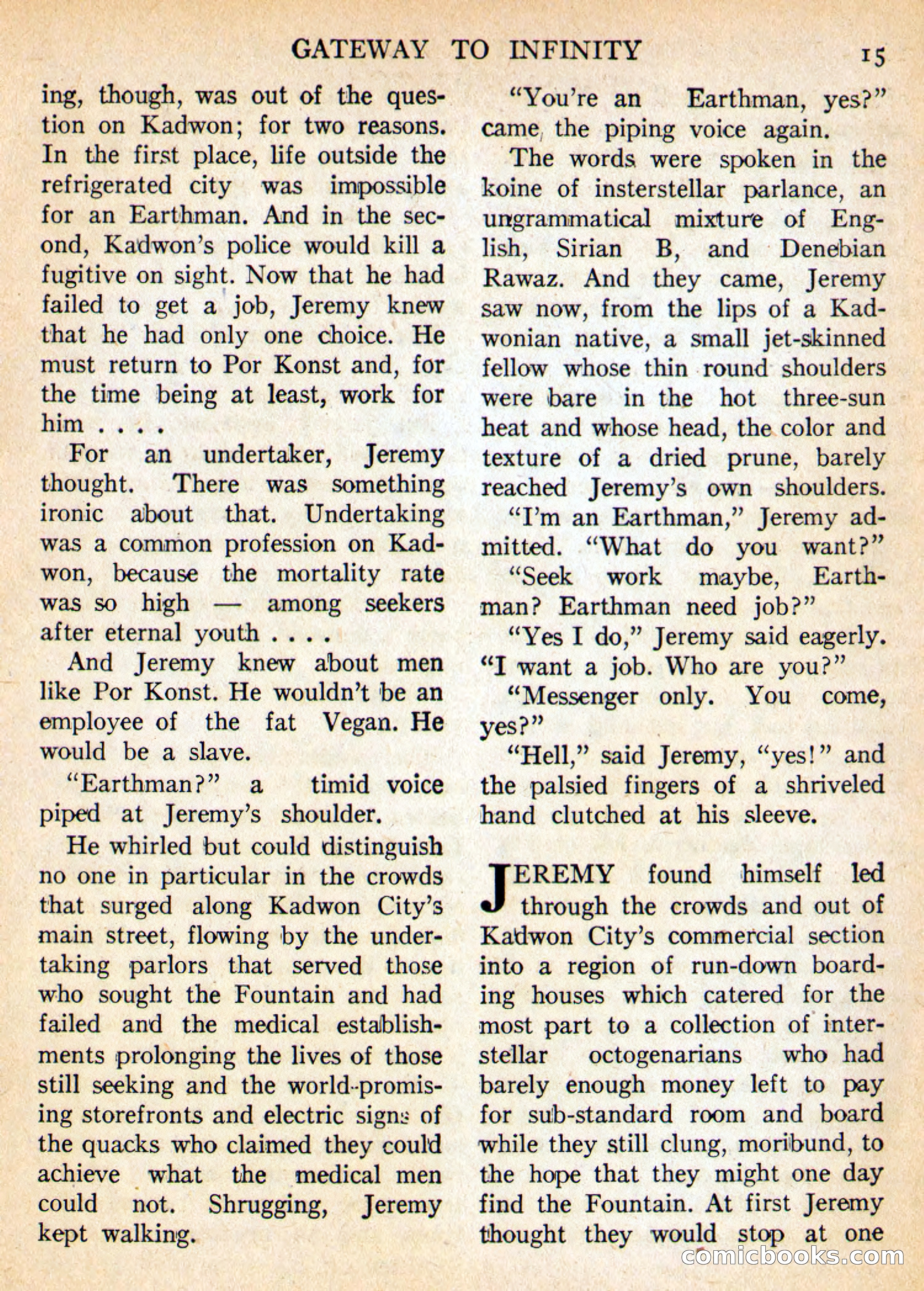 Imaginative Tales, May 1956 — page 15 of 132