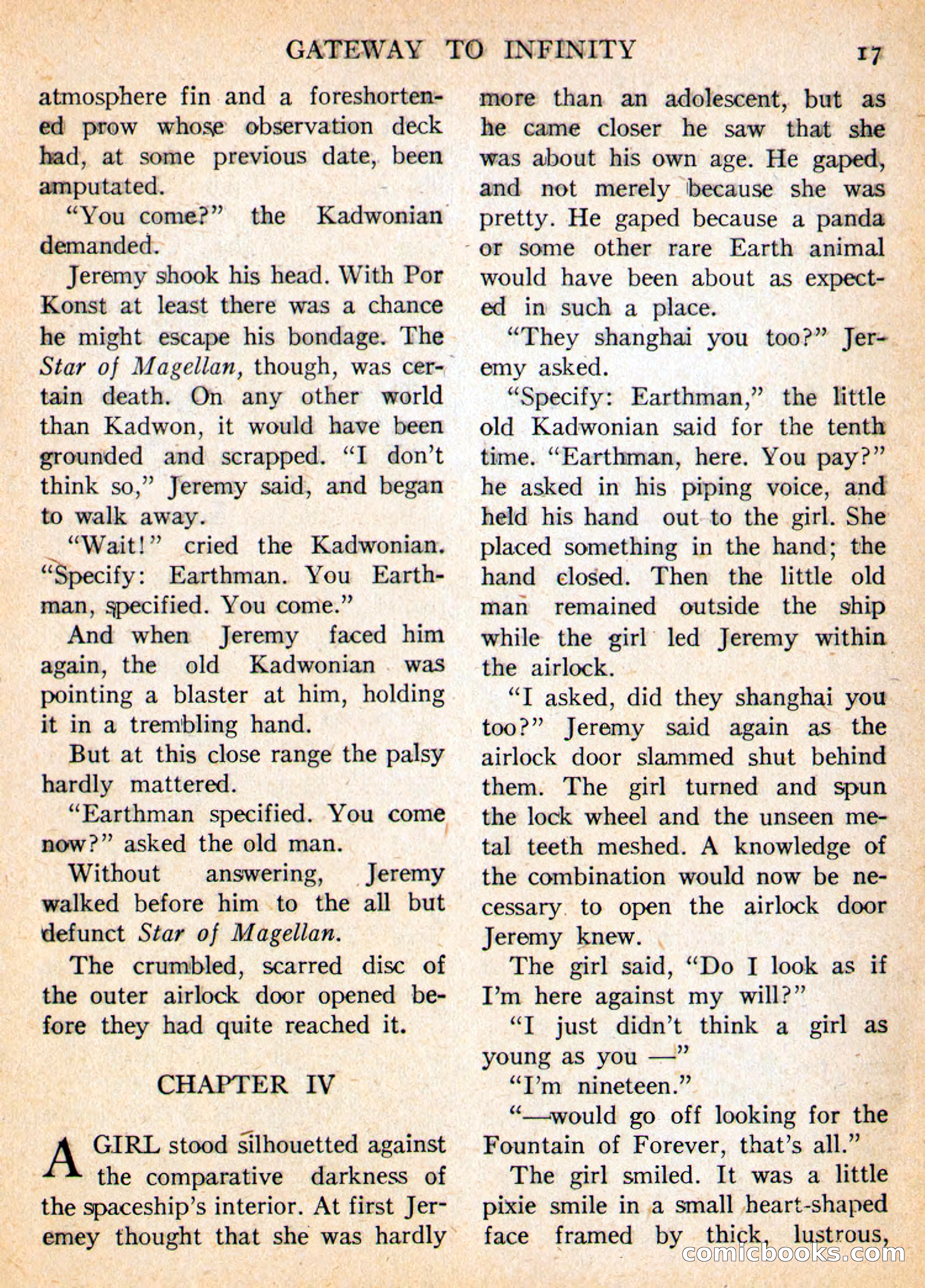 Imaginative Tales, May 1956 — page 17 of 132