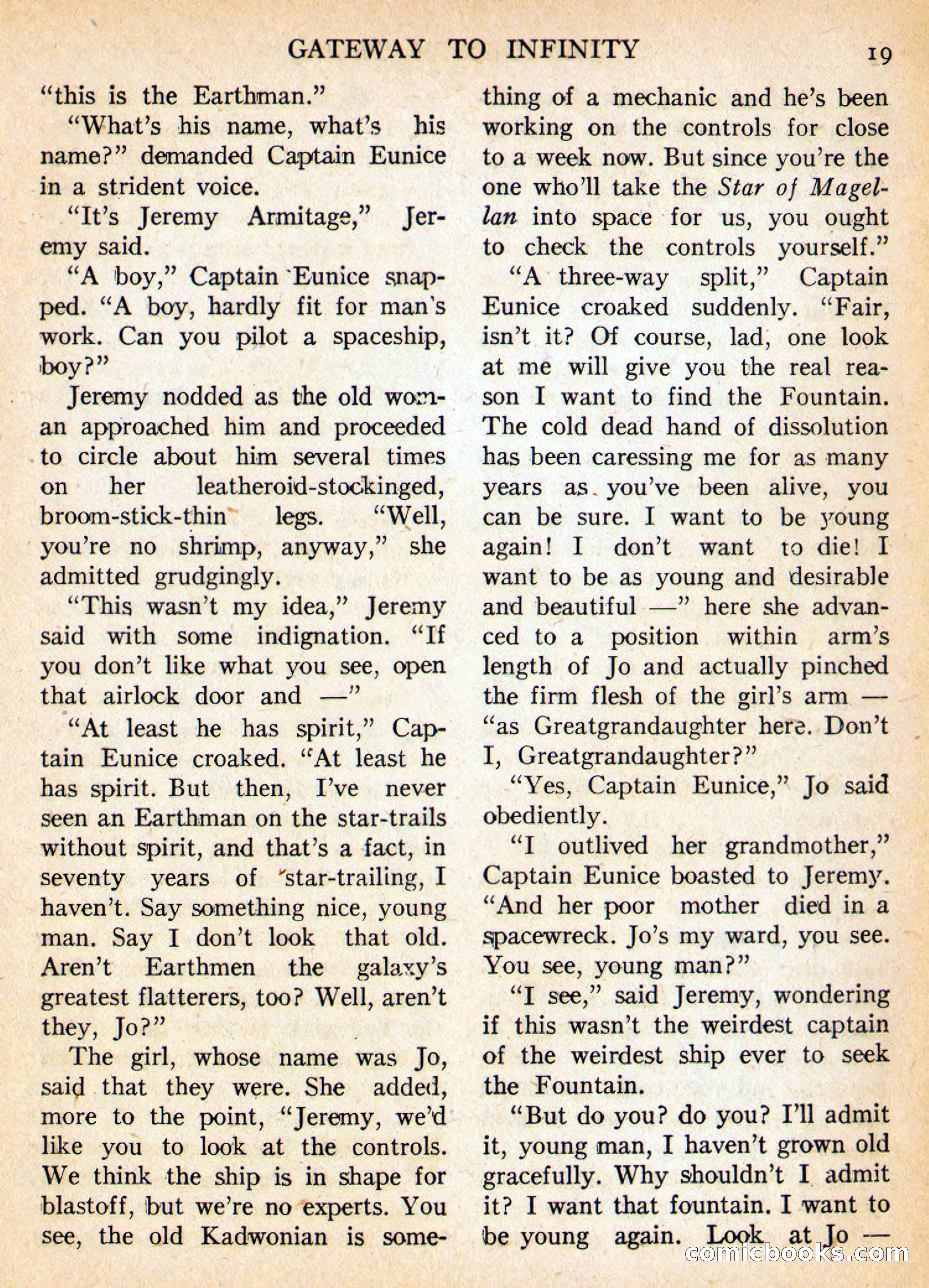 Imaginative Tales, May 1956 — page 19 of 132