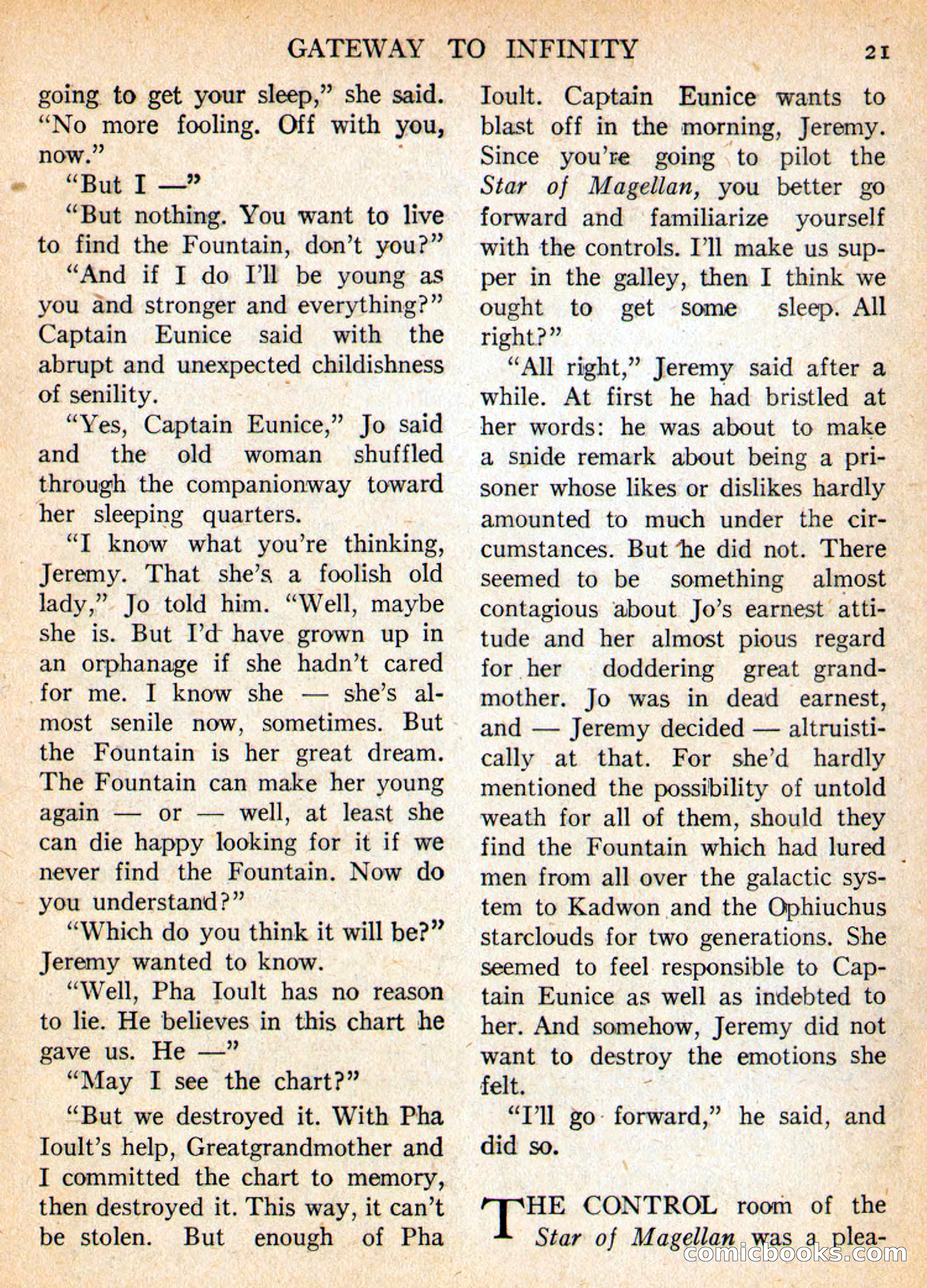 Imaginative Tales, May 1956 — page 21 of 132