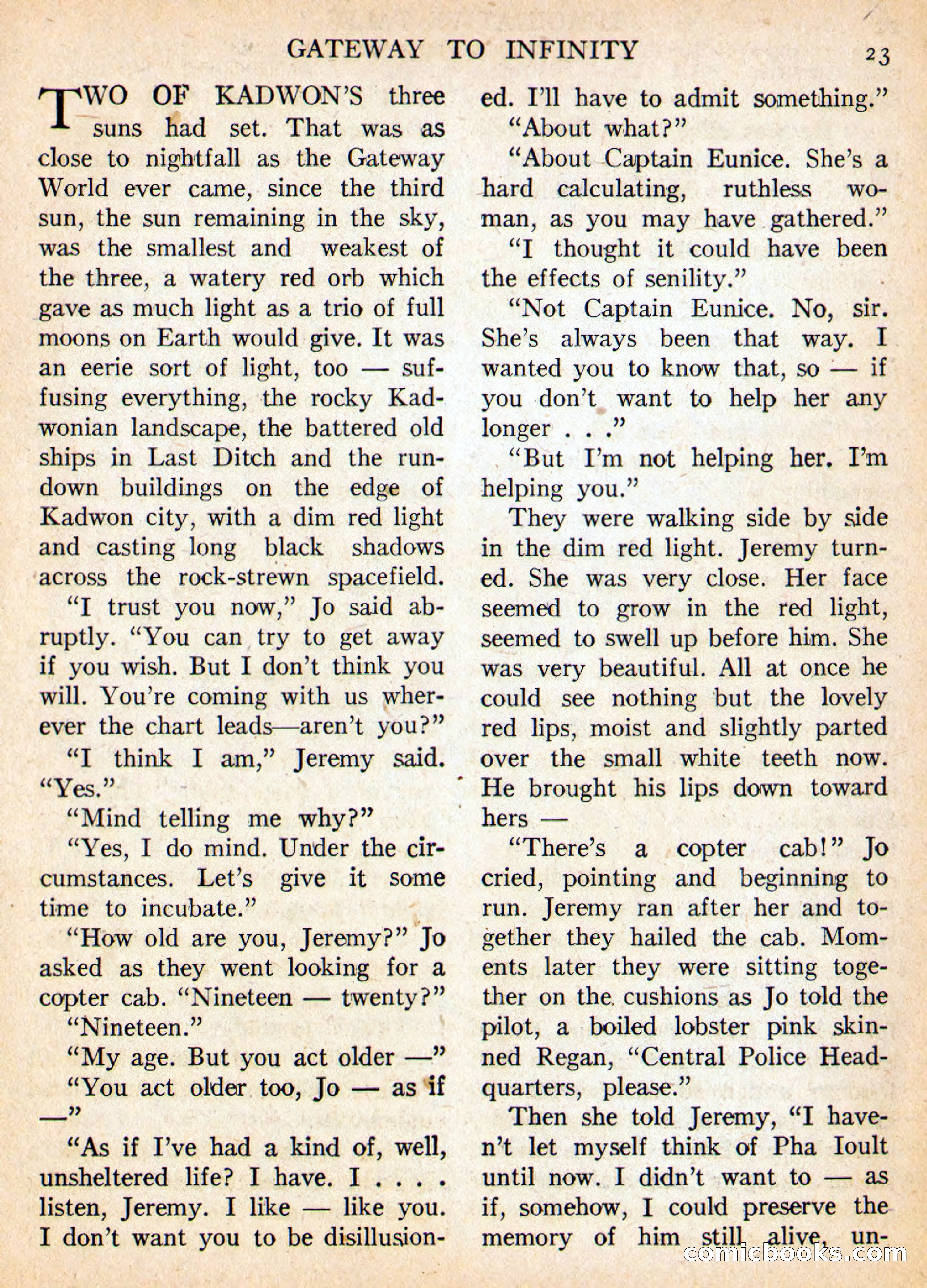 Imaginative Tales, May 1956 — page 23 of 132