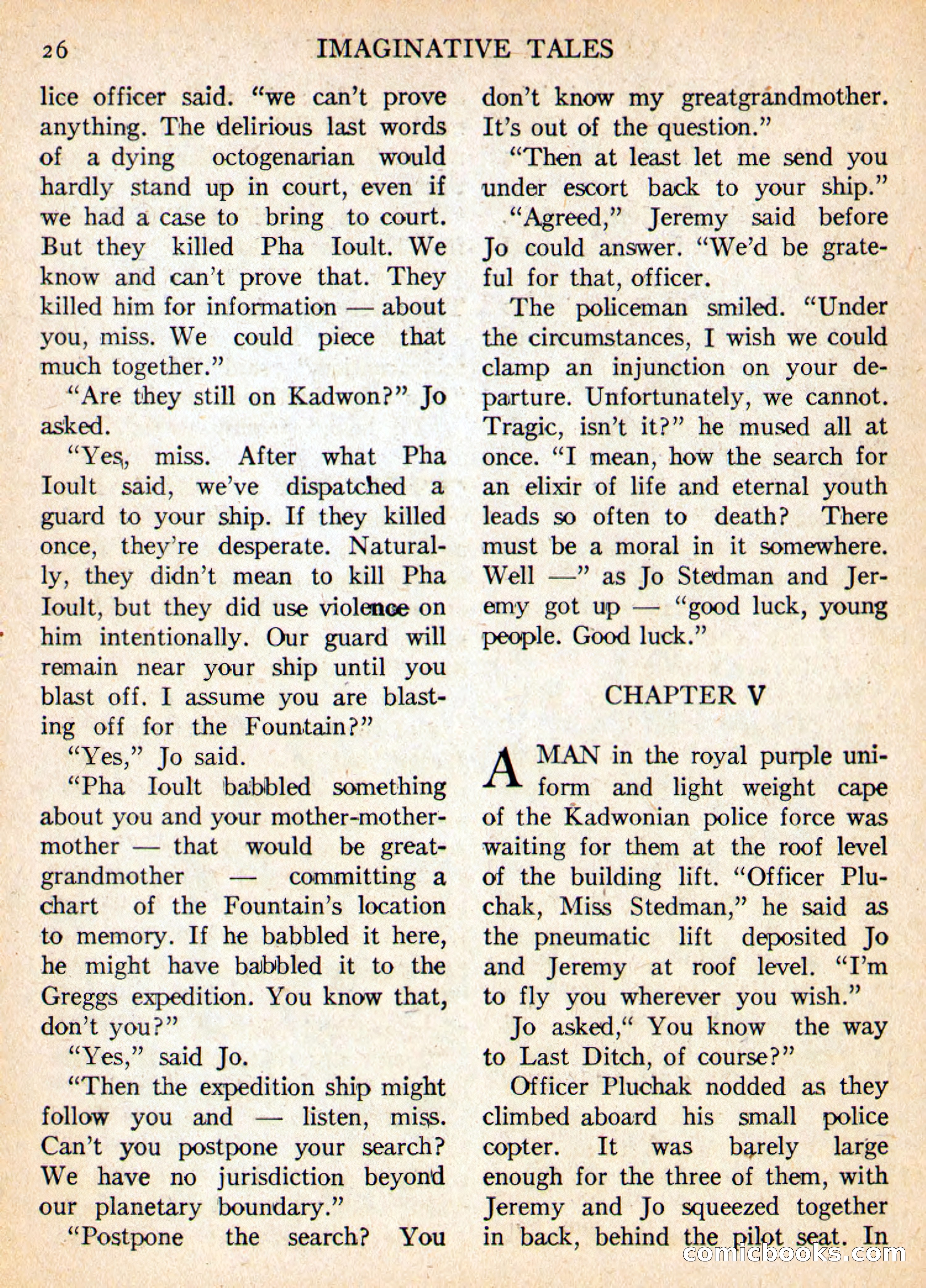 Imaginative Tales, May 1956 — page 26 of 132