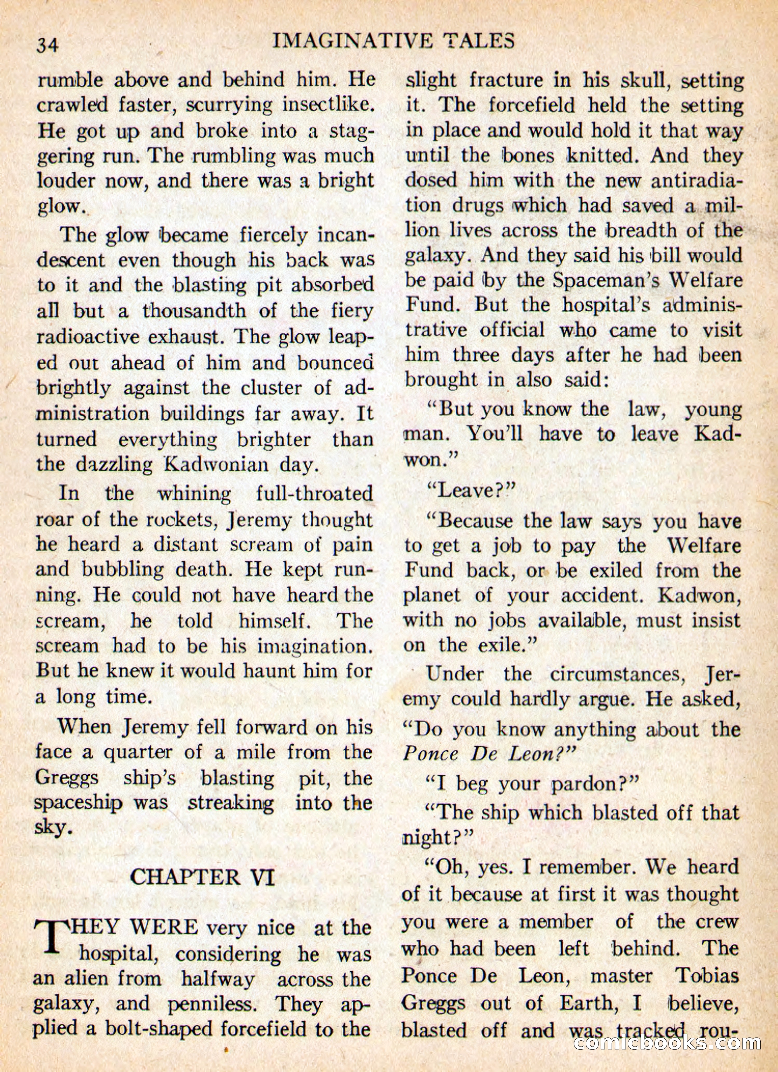 Imaginative Tales, May 1956 — page 34 of 132