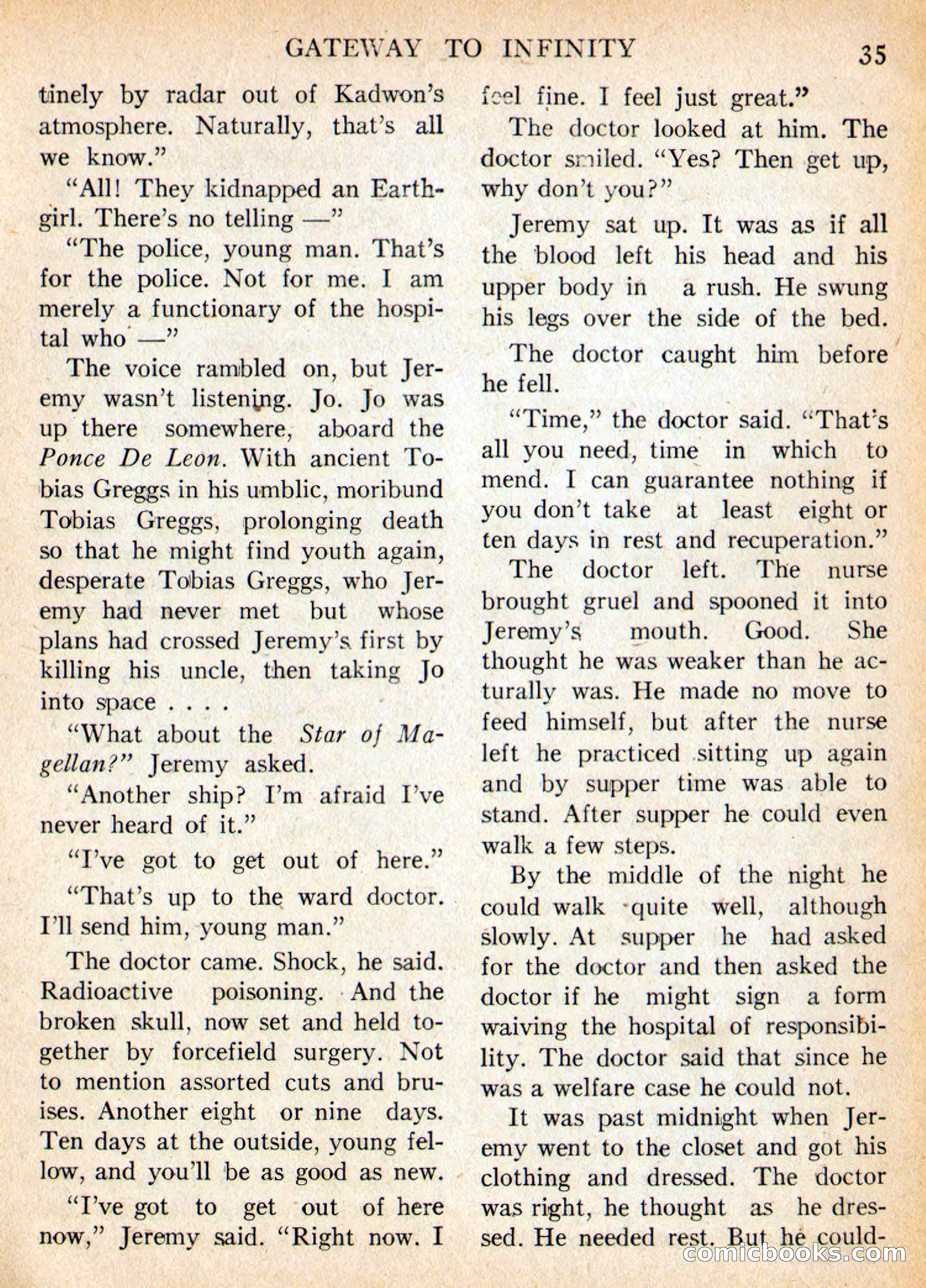 Imaginative Tales, May 1956 — page 35 of 132