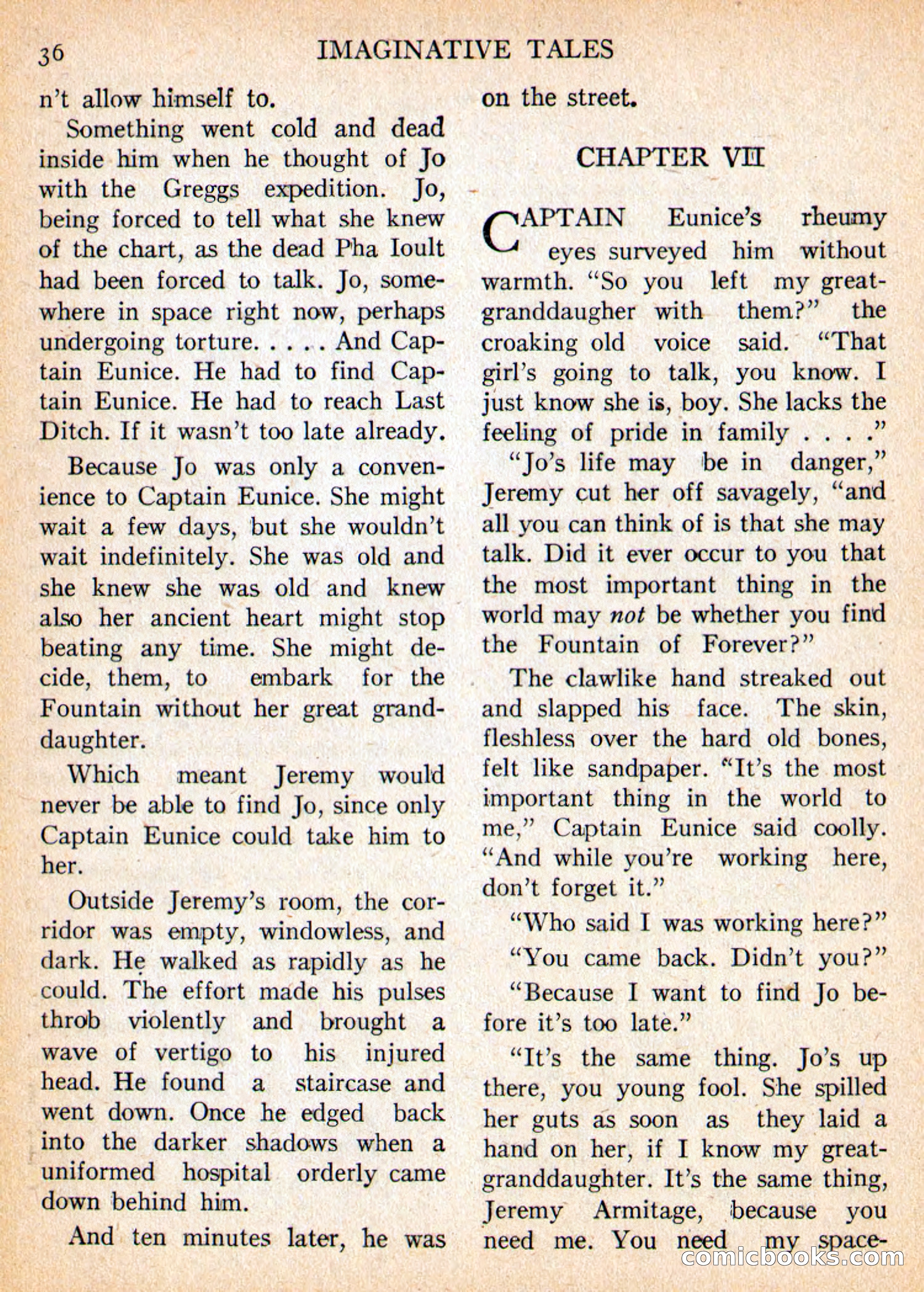 Imaginative Tales, May 1956 — page 36 of 132