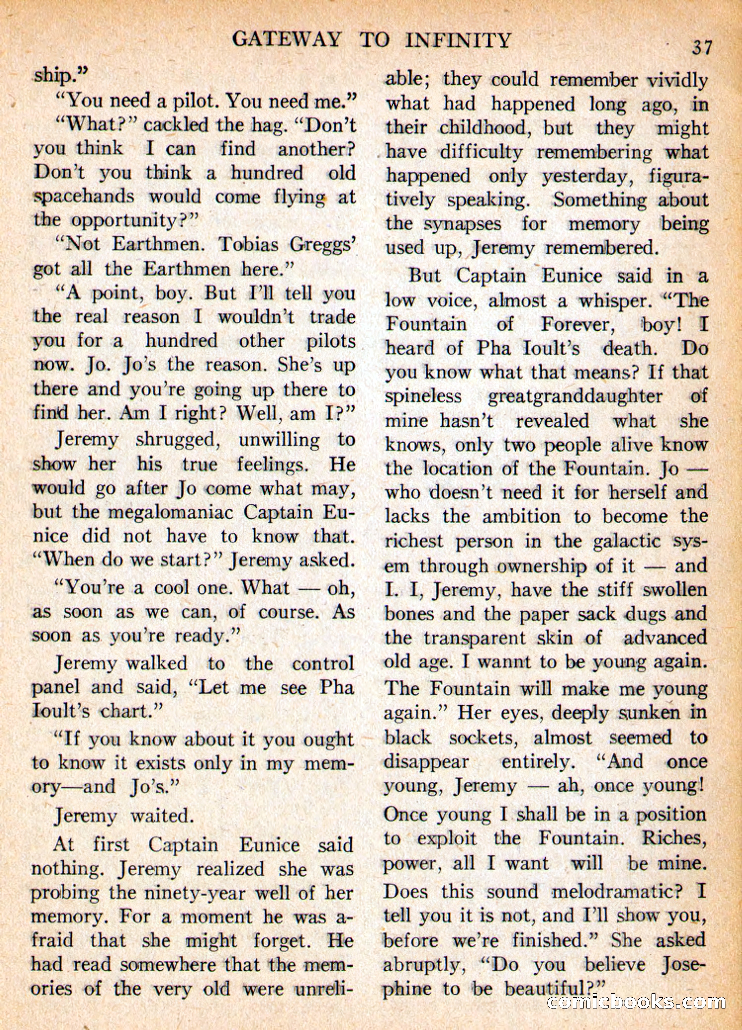 Imaginative Tales, May 1956 — page 37 of 132