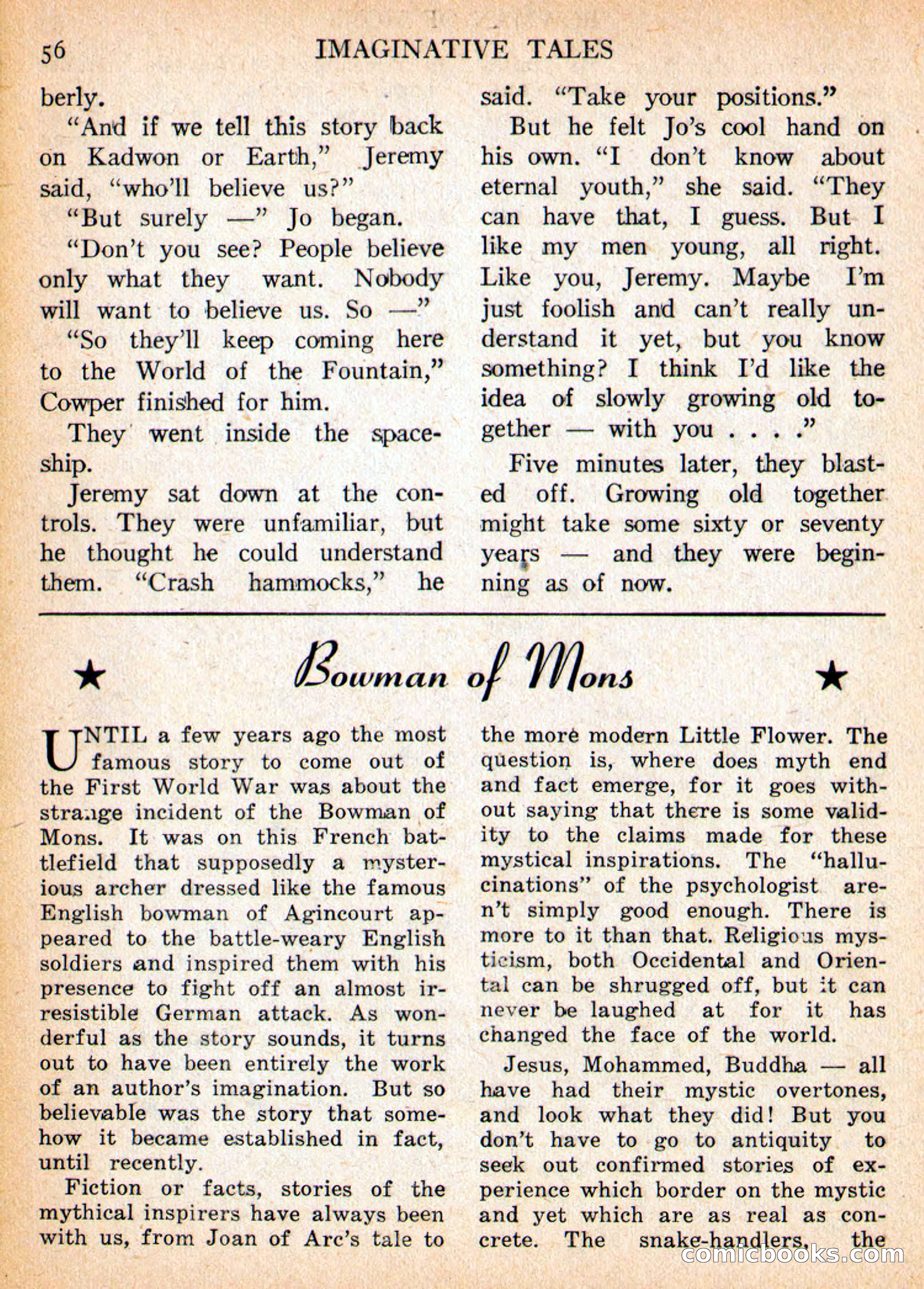 Imaginative Tales, May 1956 — page 56 of 132