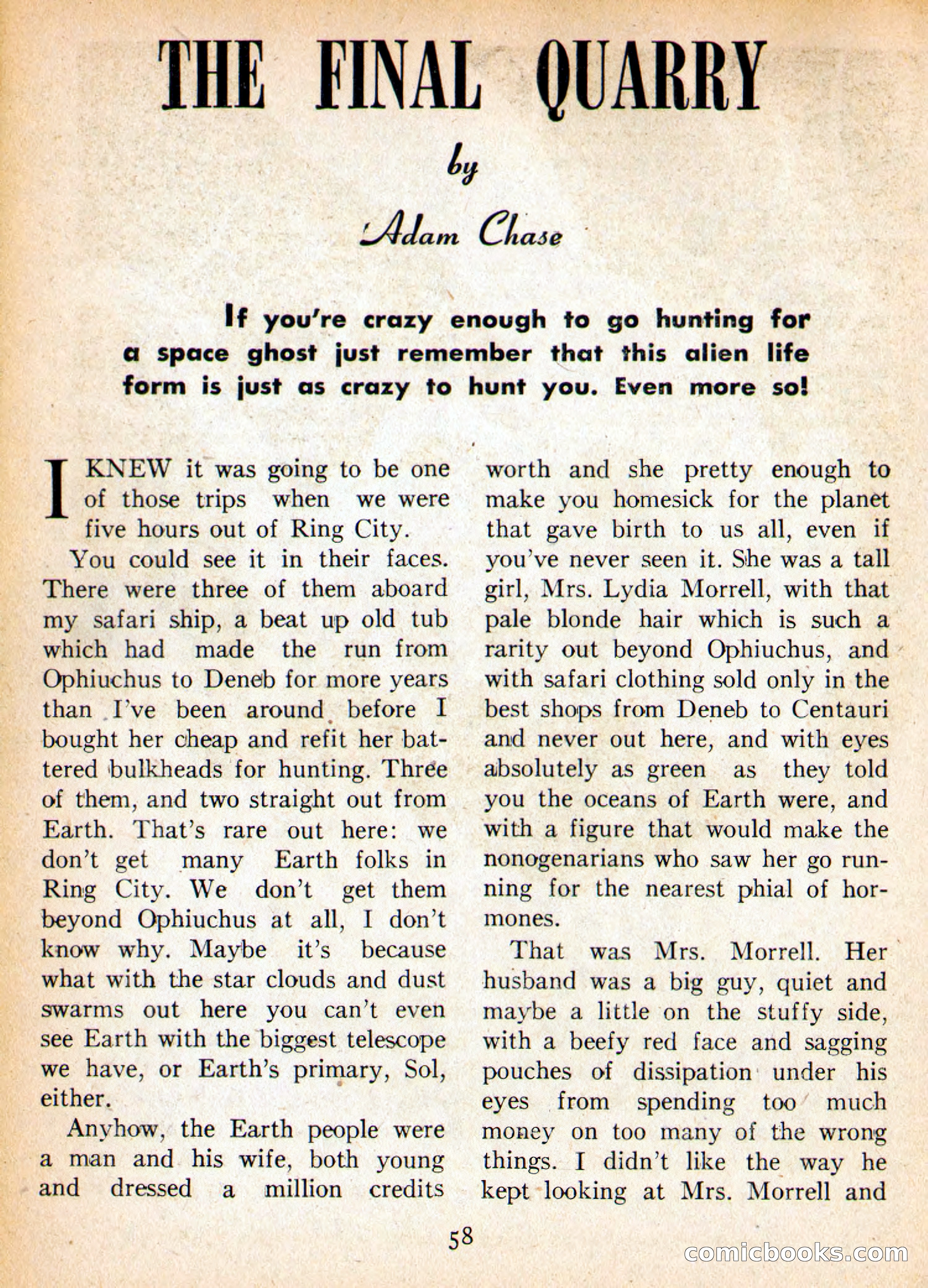 Imaginative Tales, May 1956 — page 58 of 132