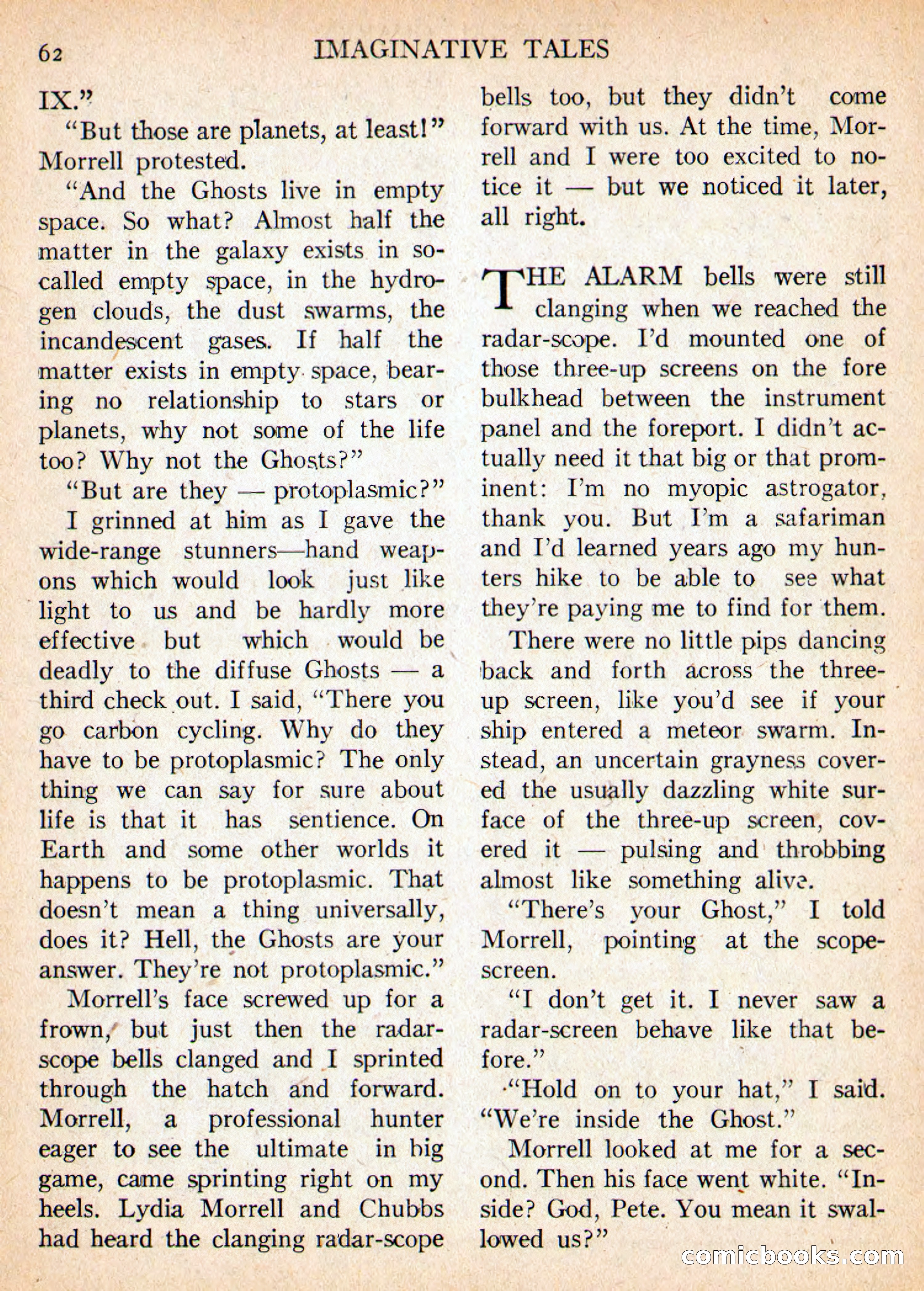 Imaginative Tales, May 1956 — page 62 of 132