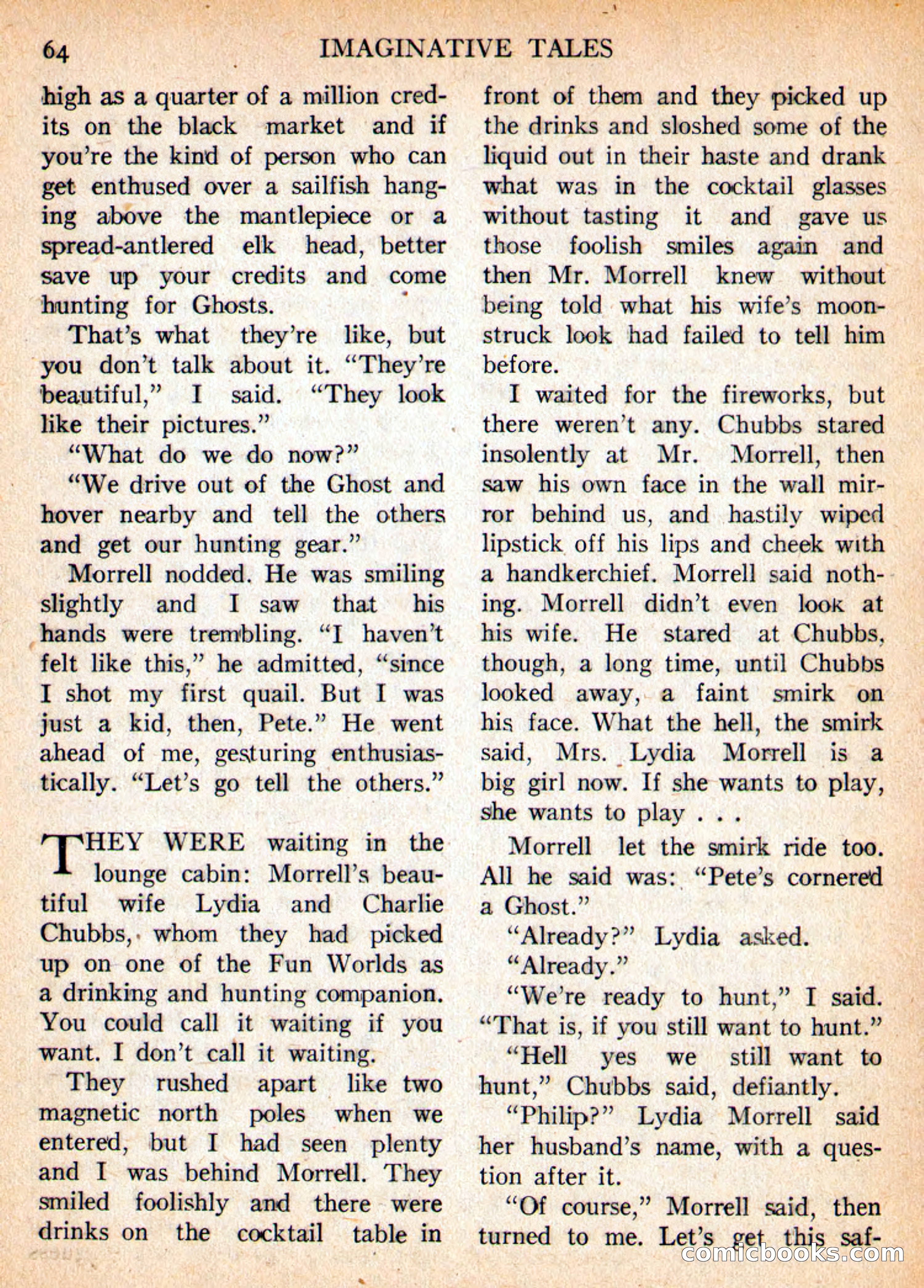 Imaginative Tales, May 1956 — page 64 of 132