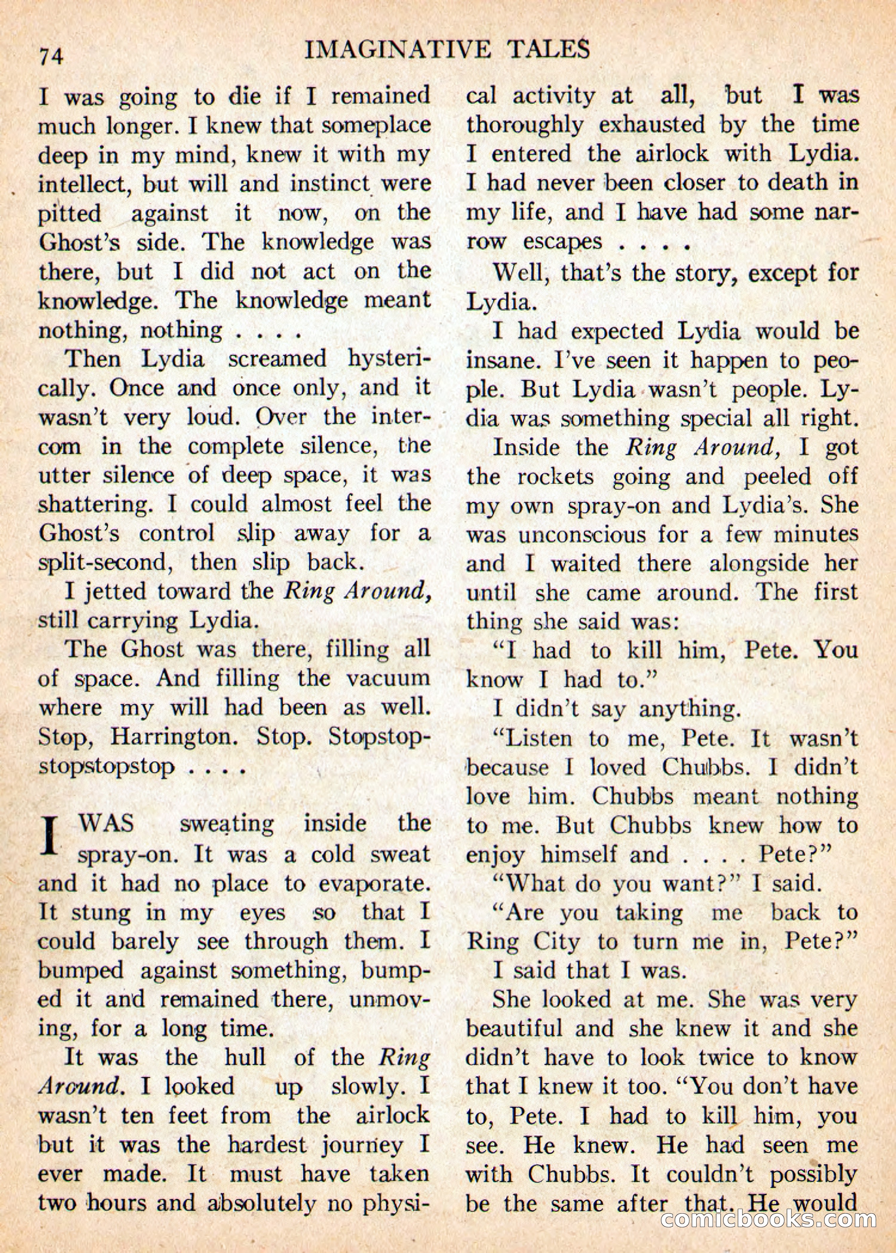 Imaginative Tales, May 1956 — page 74 of 132