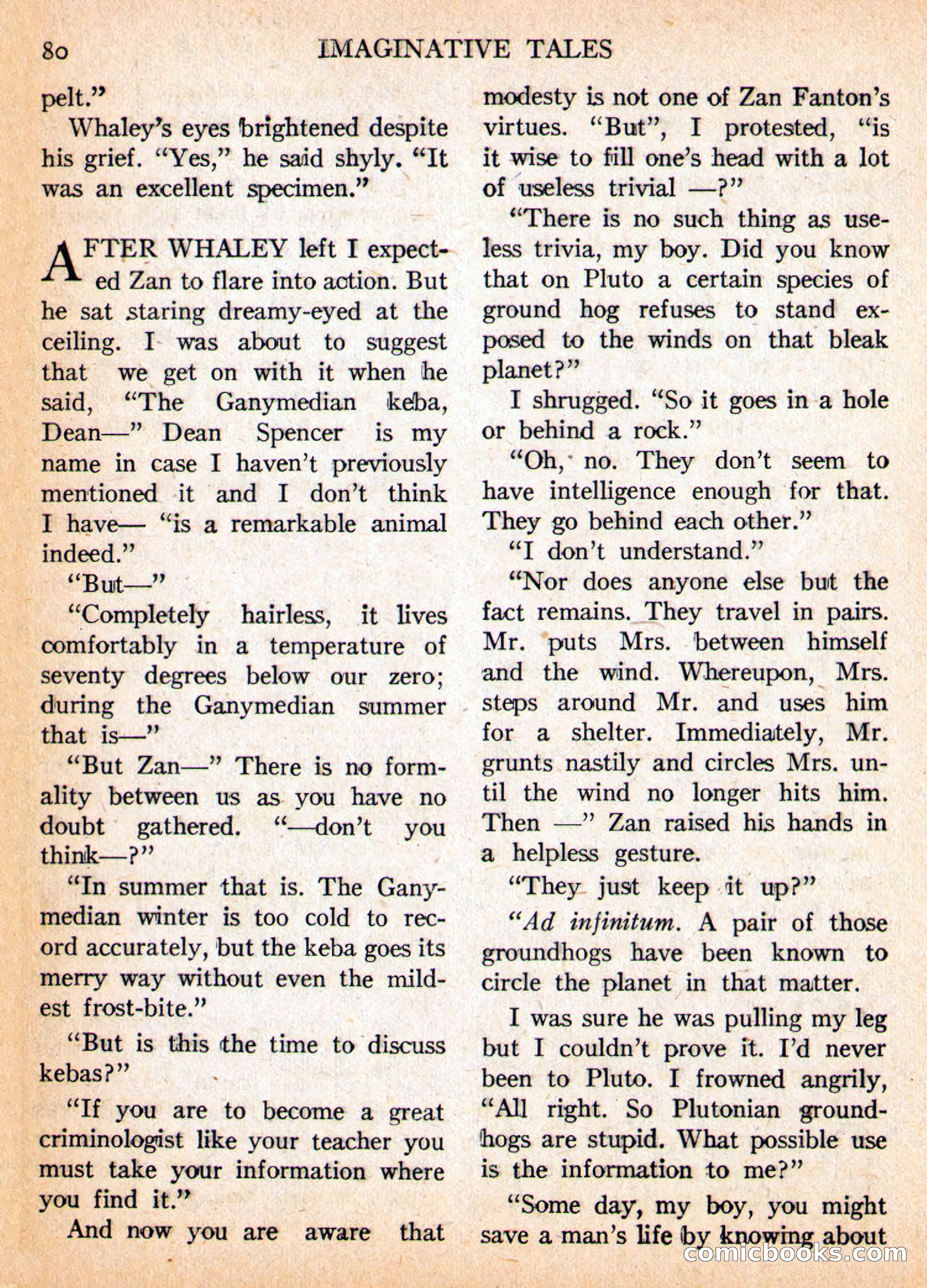 Imaginative Tales, May 1956 — page 80 of 132