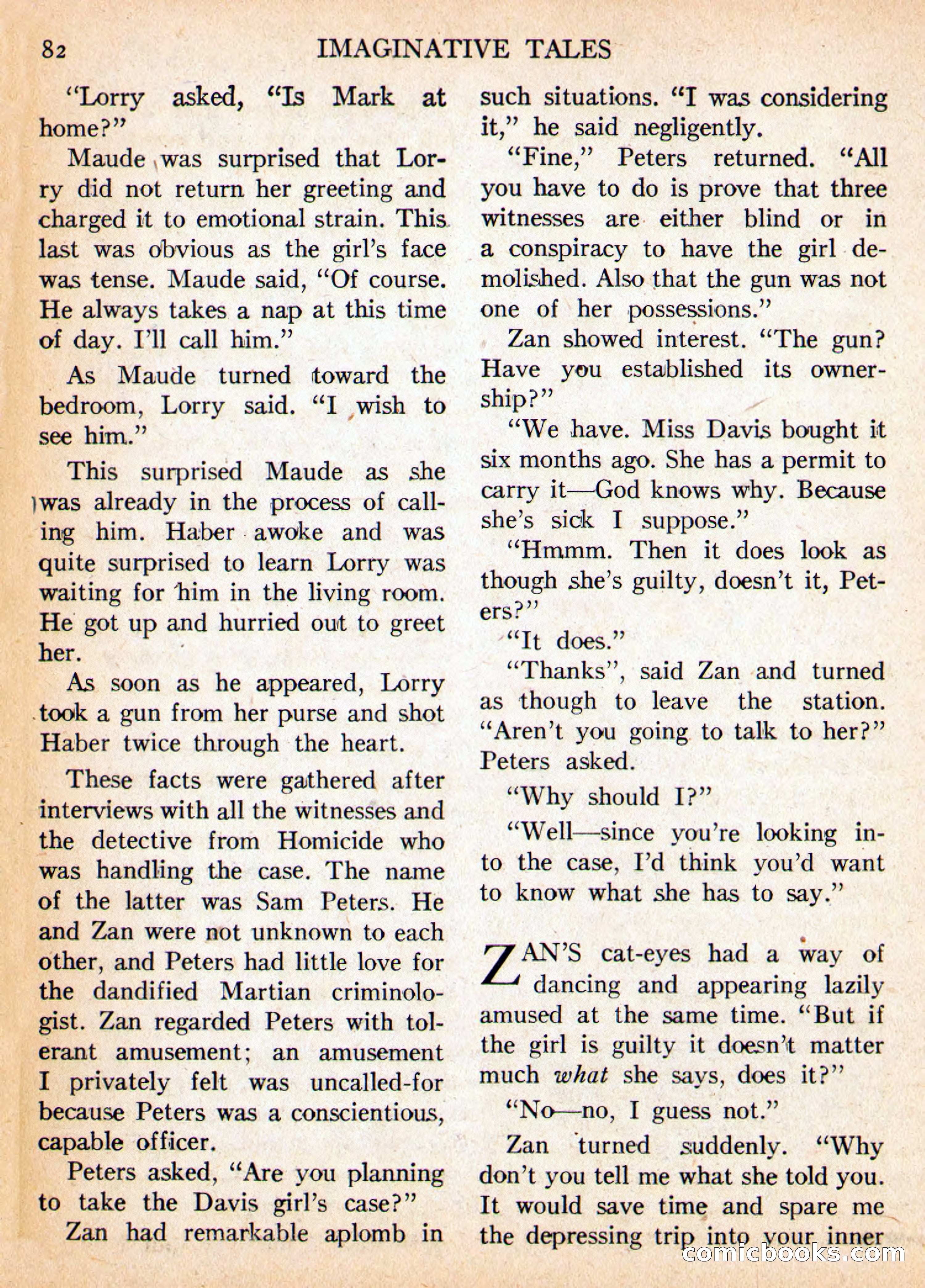Imaginative Tales, May 1956 — page 82 of 132