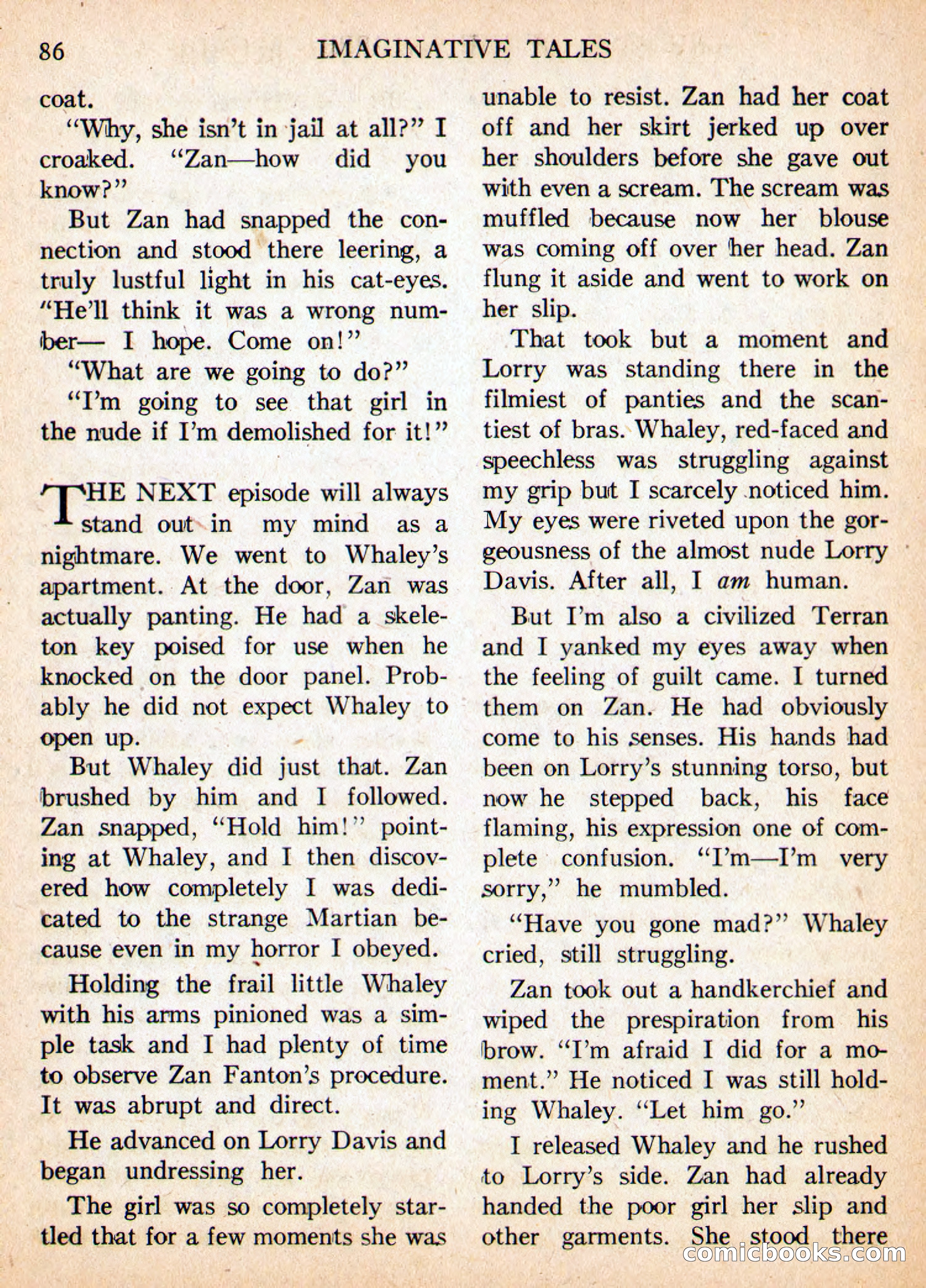 Imaginative Tales, May 1956 — page 86 of 132