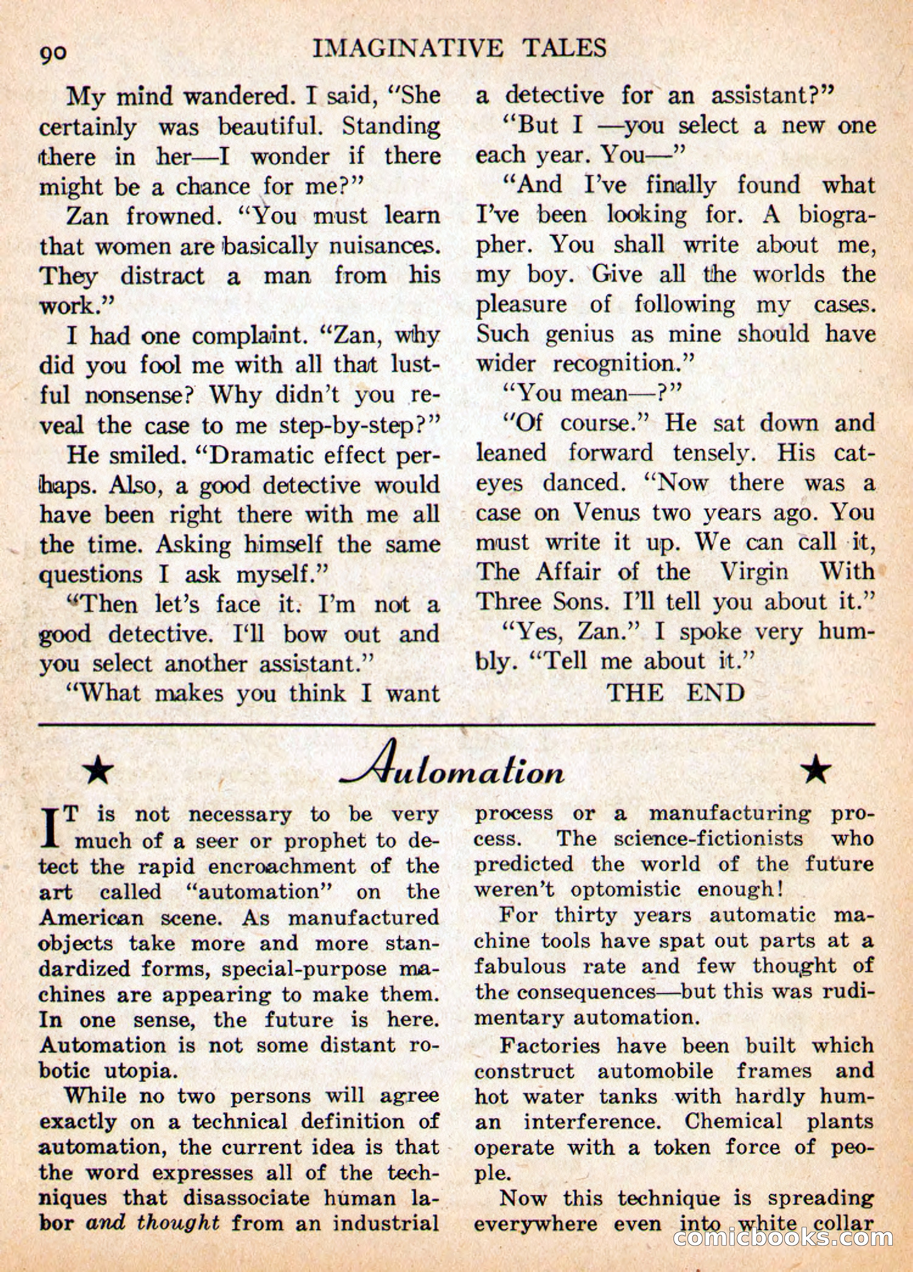 Imaginative Tales, May 1956 — page 90 of 132