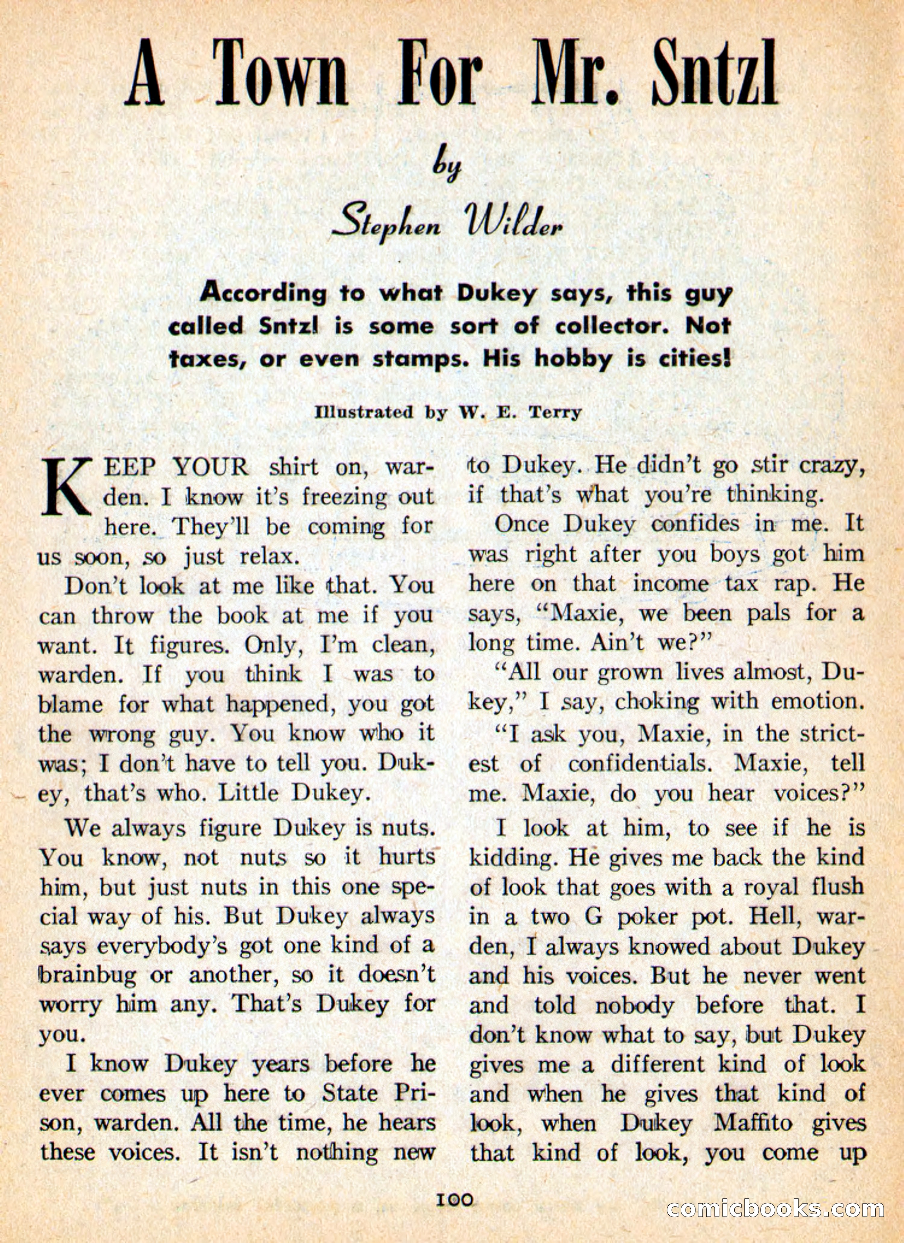 Imaginative Tales, May 1956 — page 100 of 132