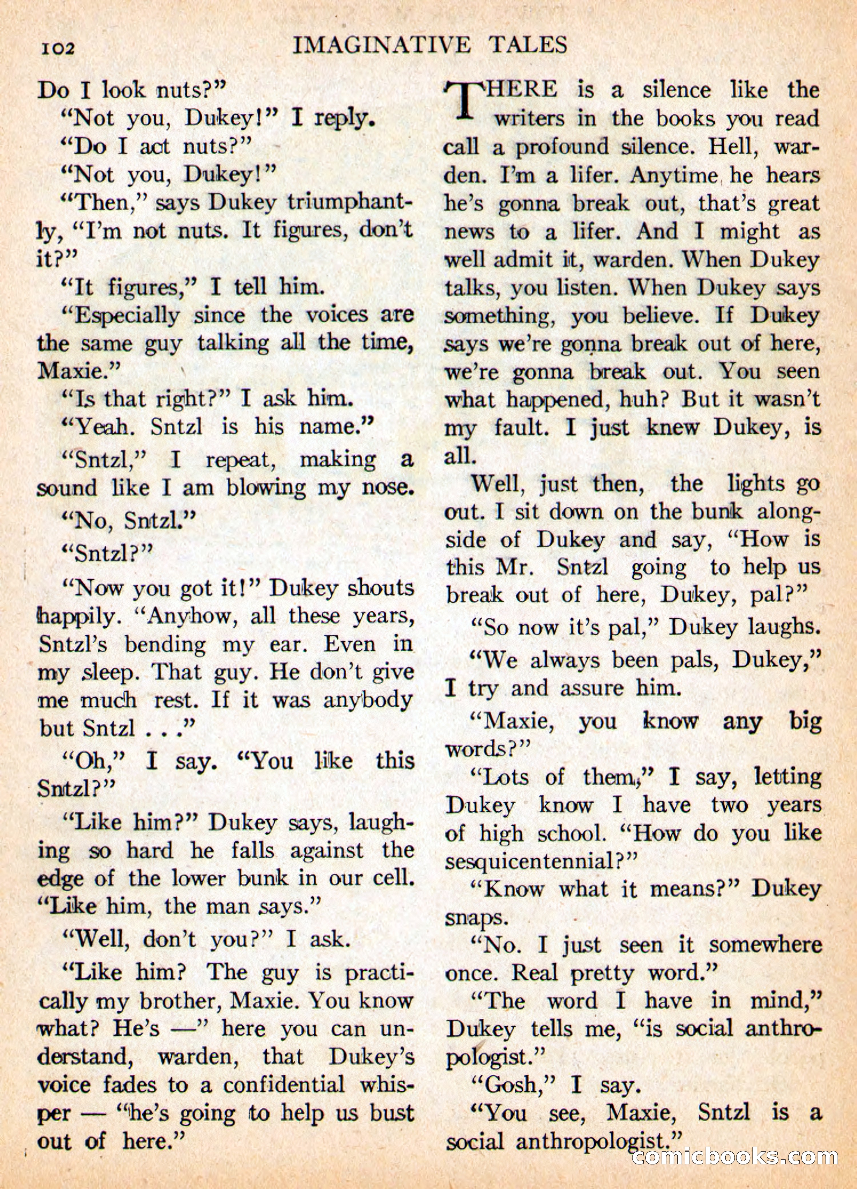 Imaginative Tales, May 1956 — page 102 of 132