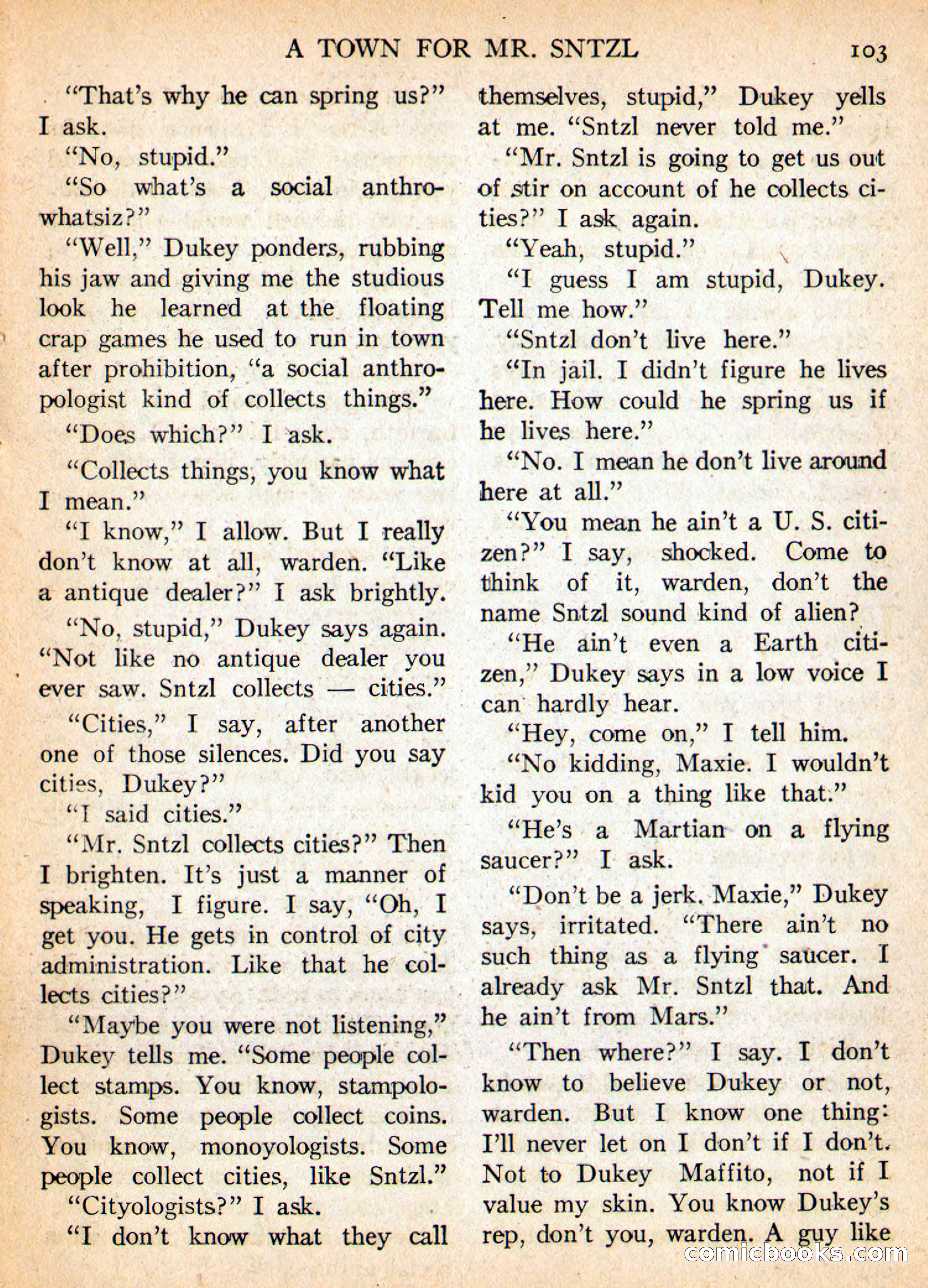 Imaginative Tales, May 1956 — page 103 of 132