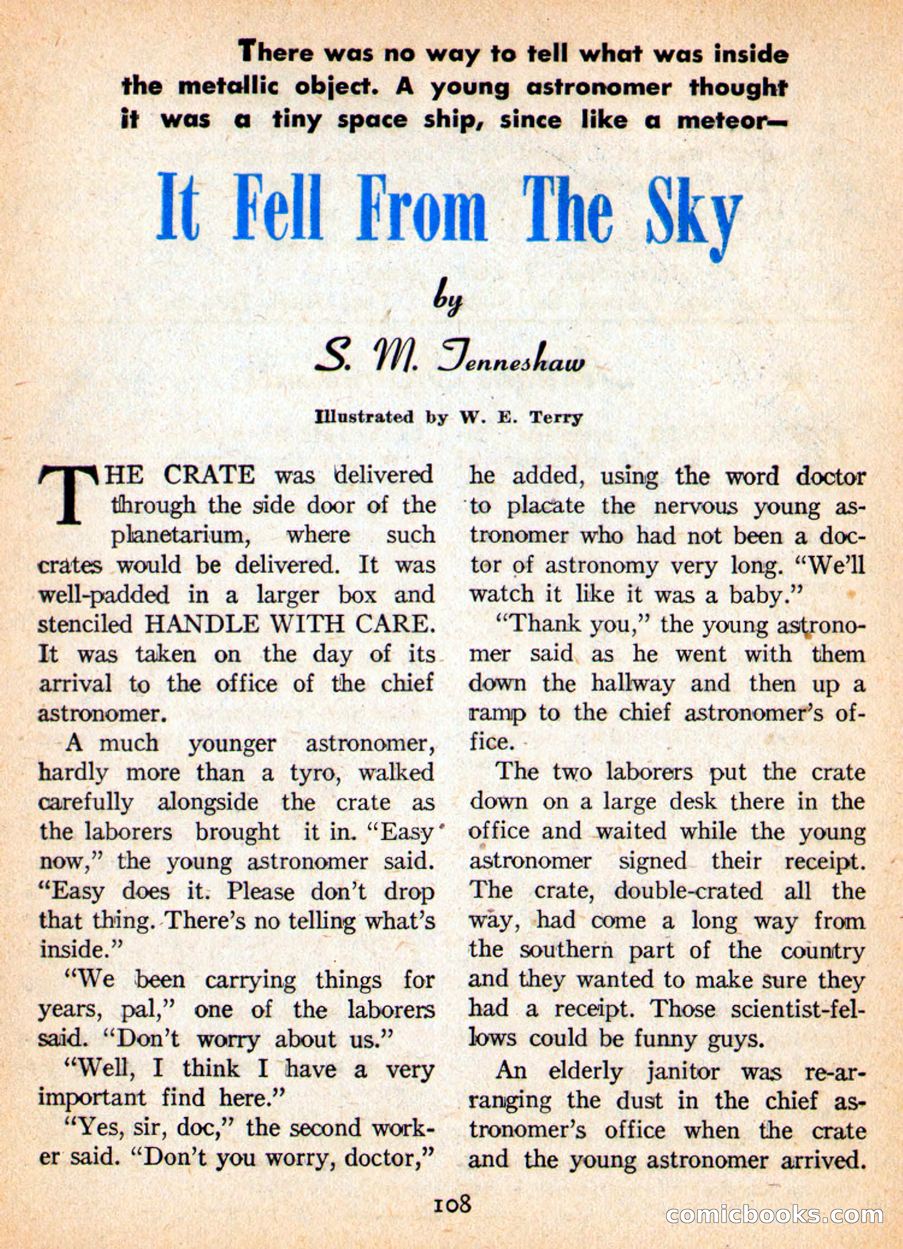 Imaginative Tales, May 1956 — page 108 of 132
