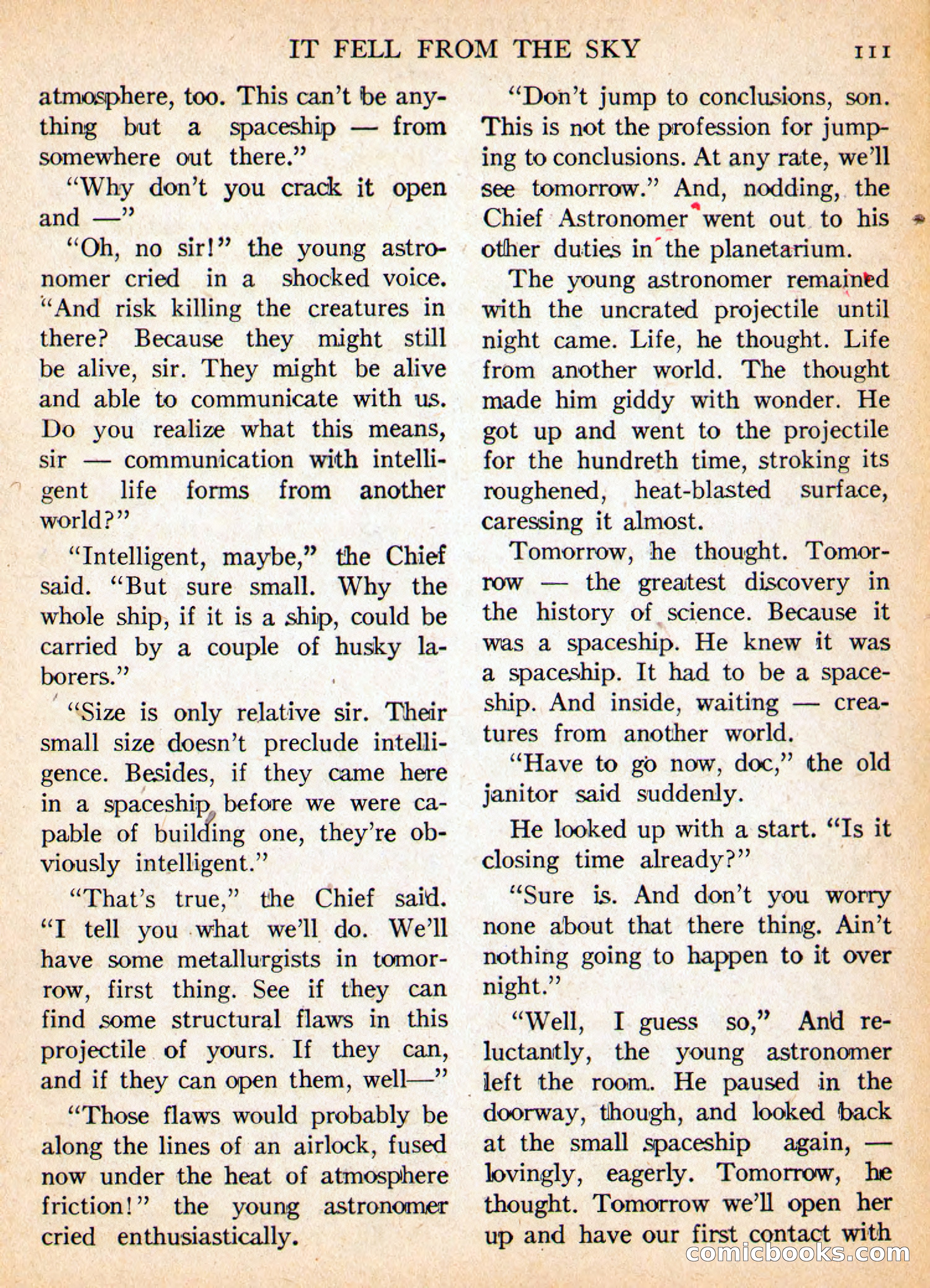 Imaginative Tales, May 1956 — page 111 of 132
