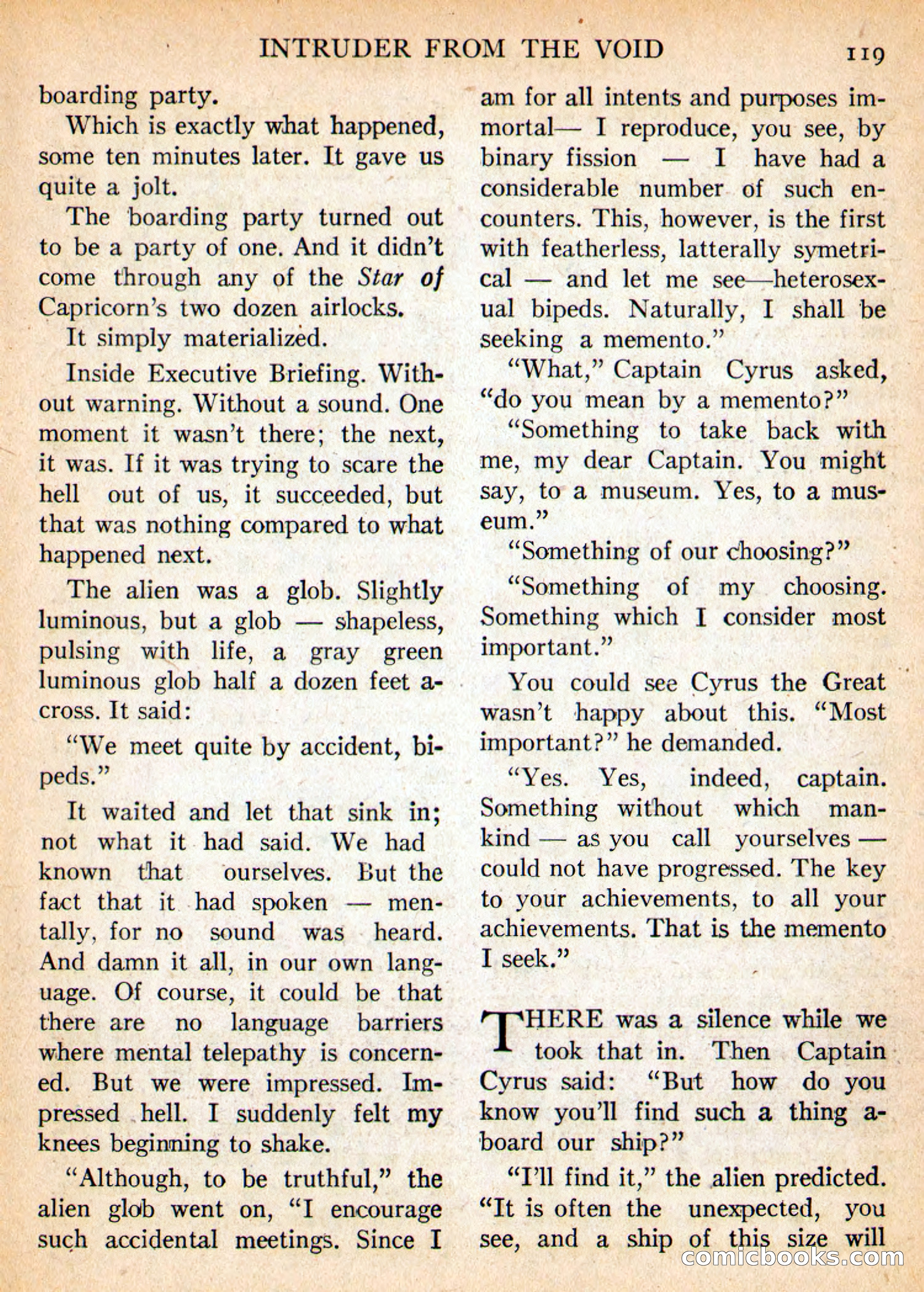 Imaginative Tales, May 1956 — page 119 of 132