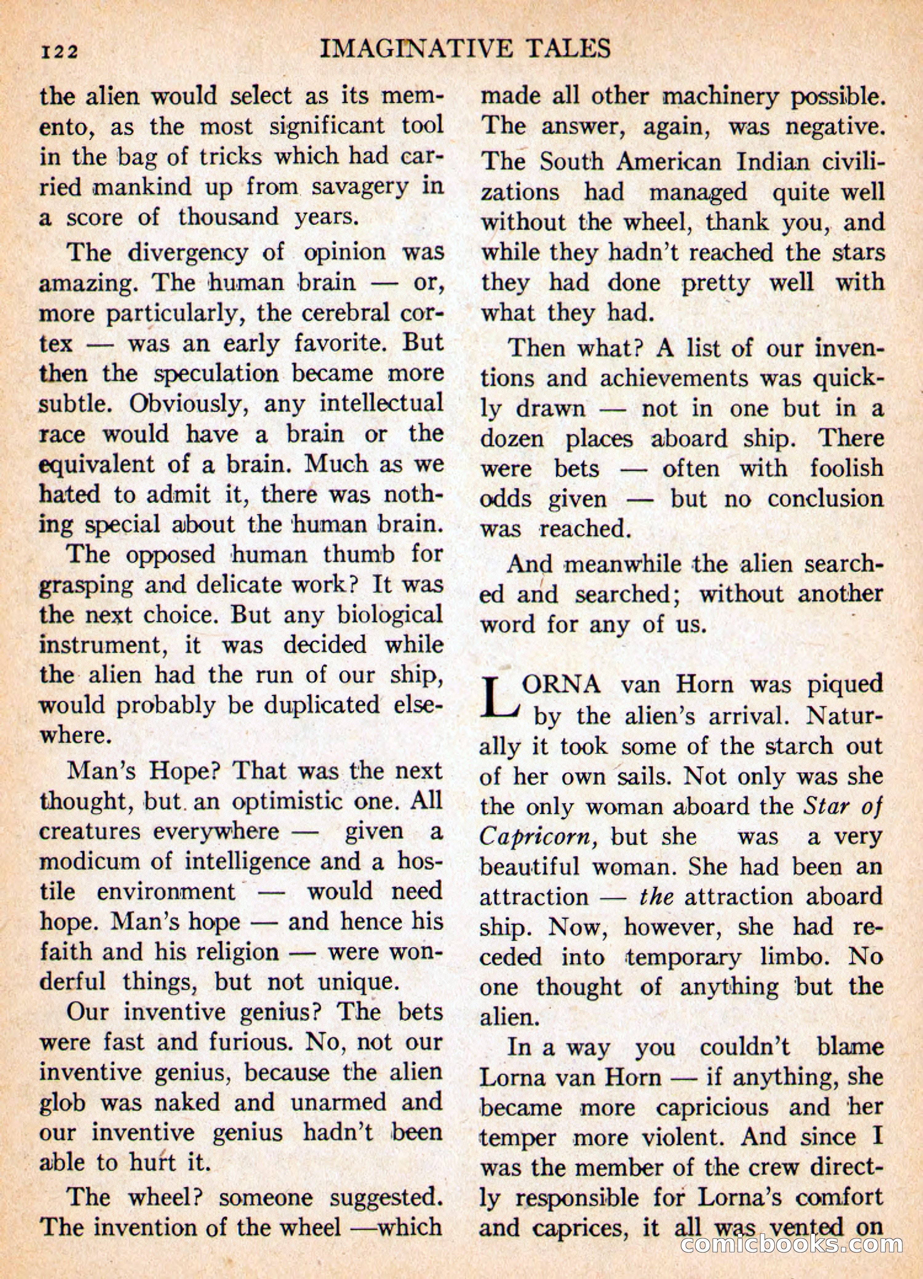 Imaginative Tales, May 1956 — page 122 of 132
