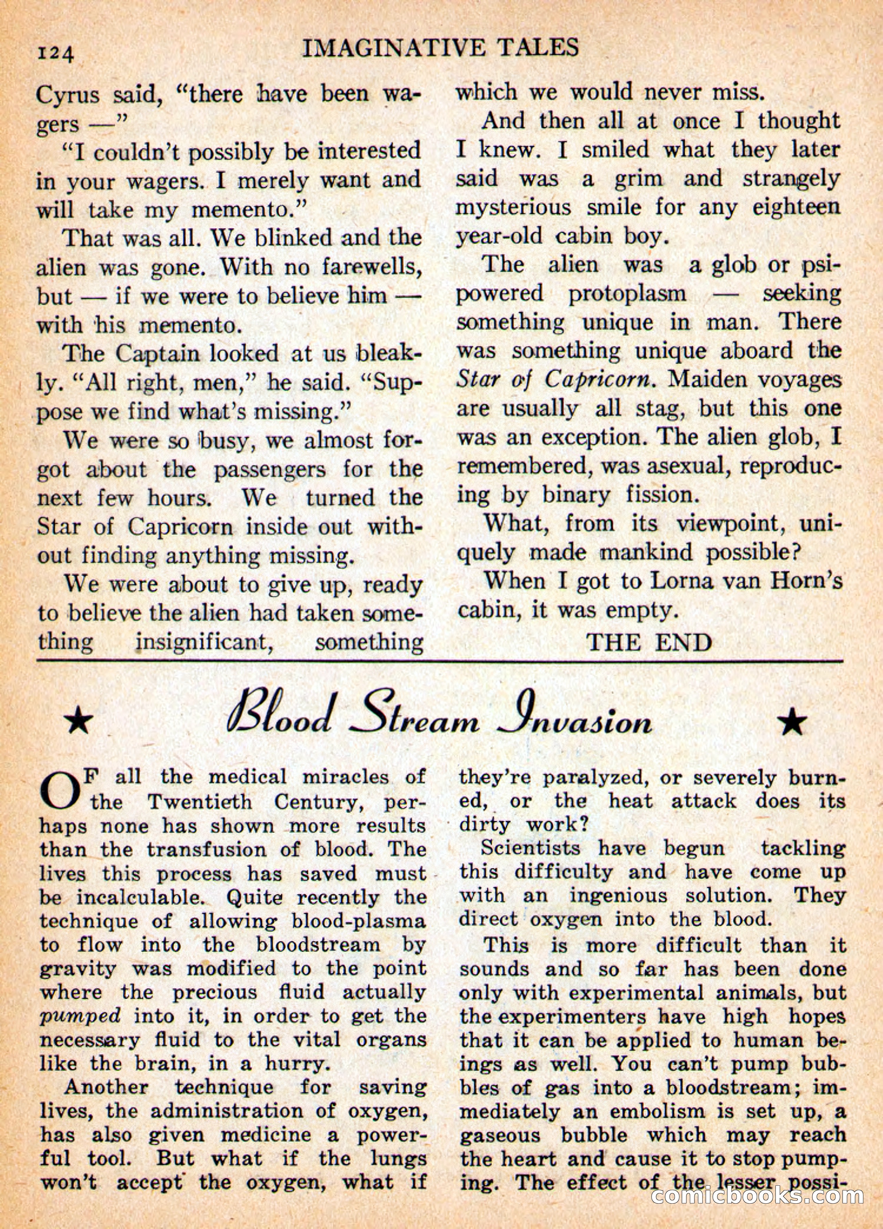 Imaginative Tales, May 1956 — page 124 of 132