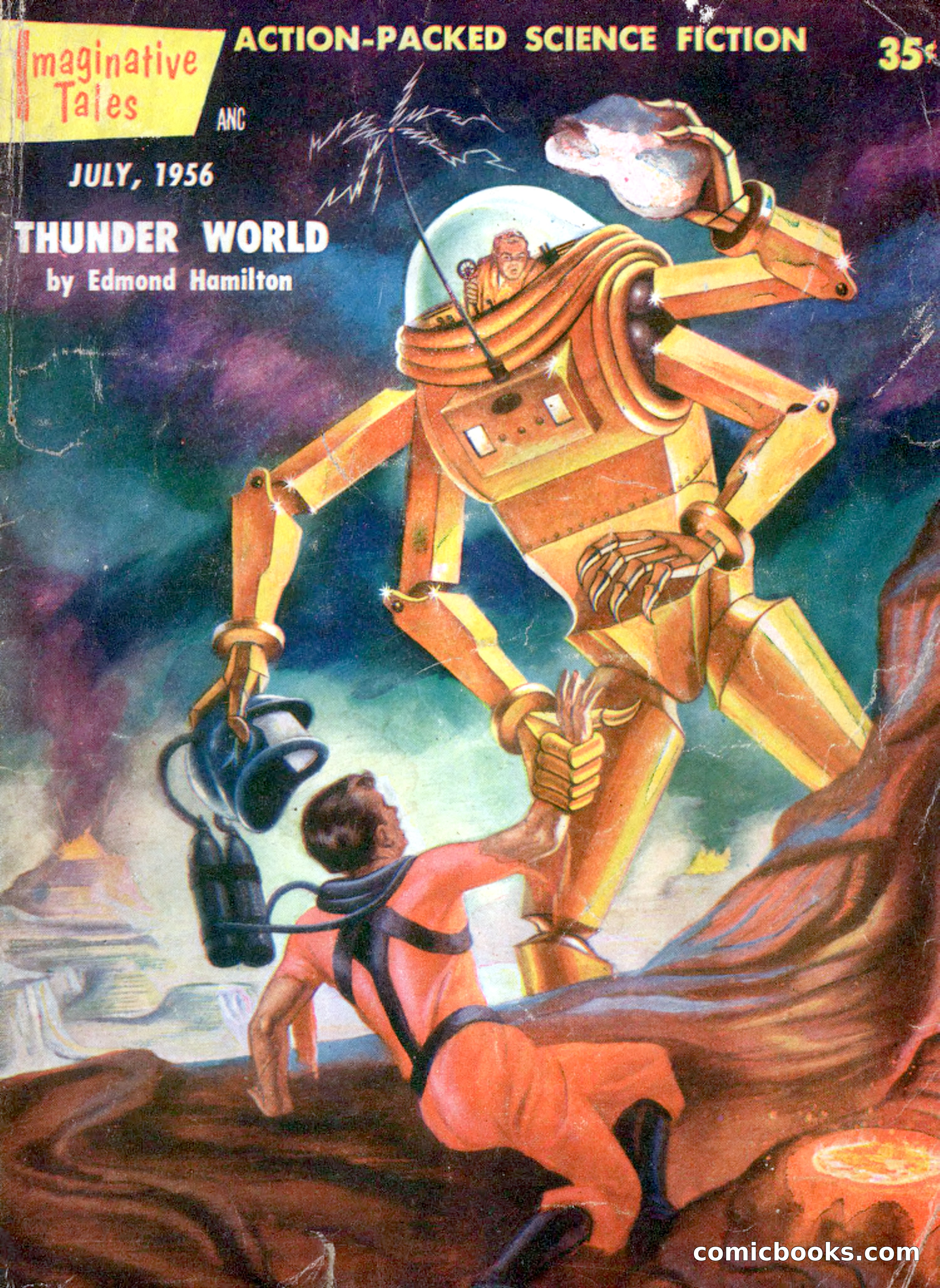 Imaginative Tales, July 1956 — page 1 of 132