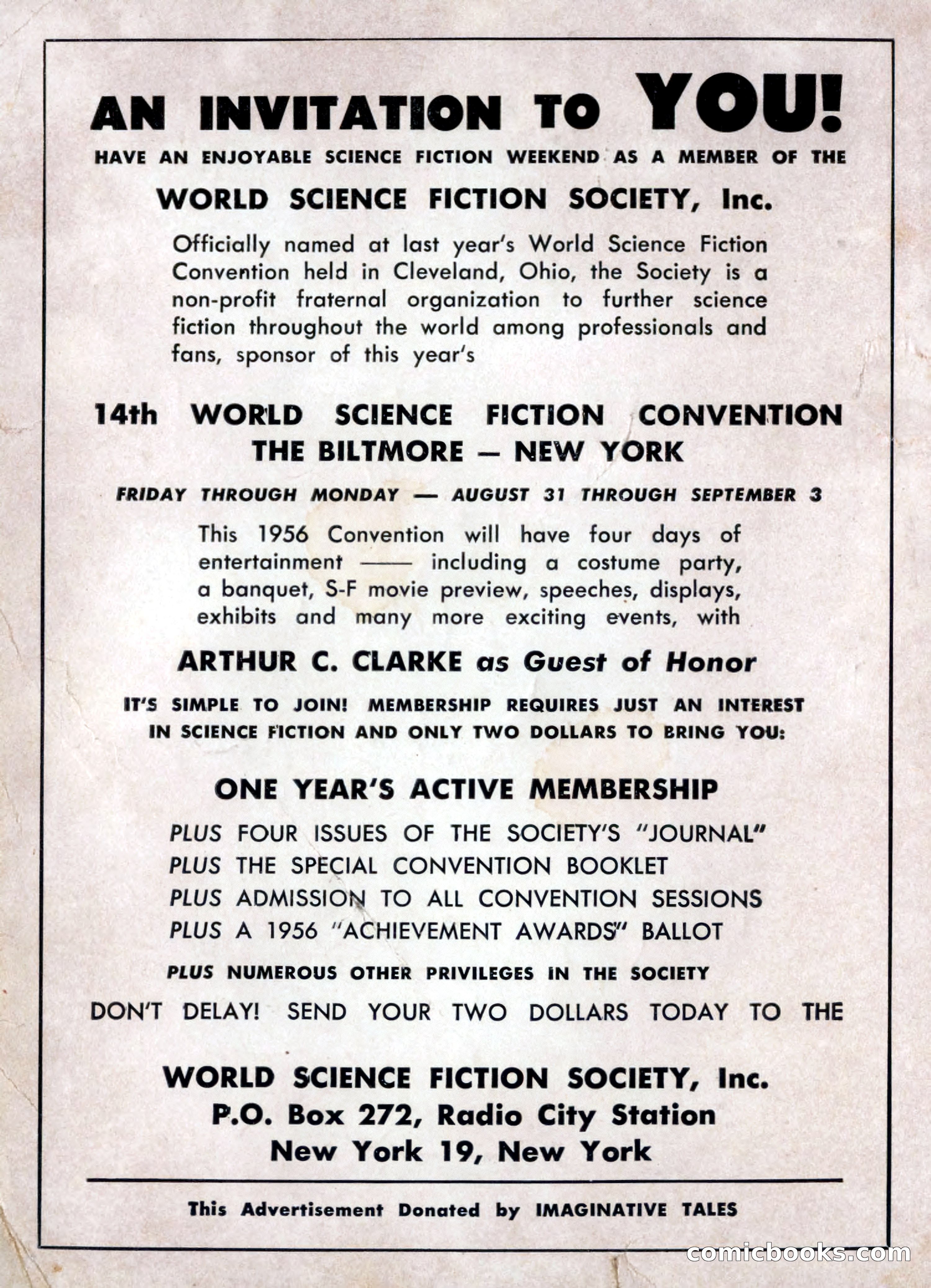 Imaginative Tales, July 1956 — page 2 of 132