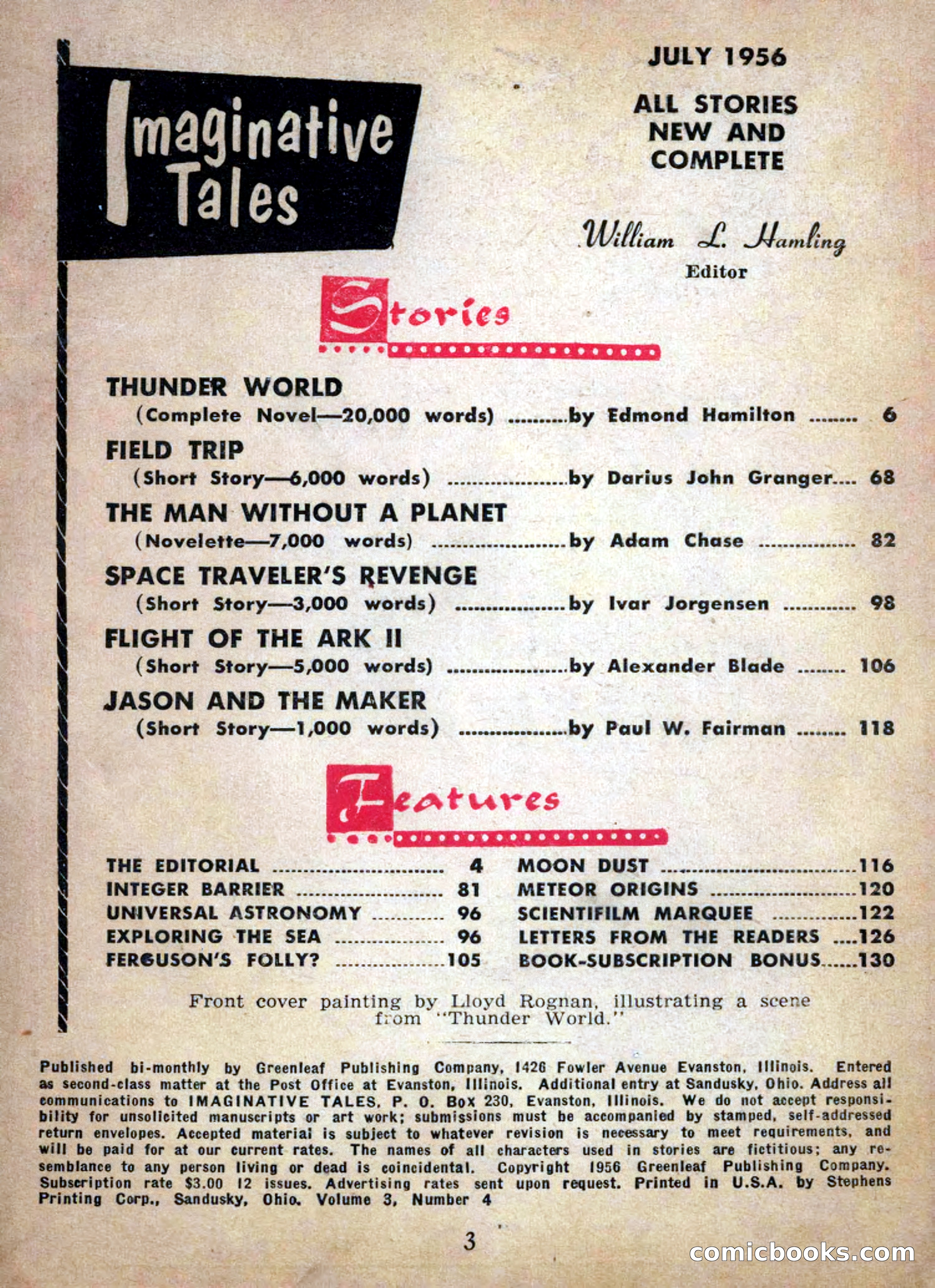 Imaginative Tales, July 1956 — page 3 of 132