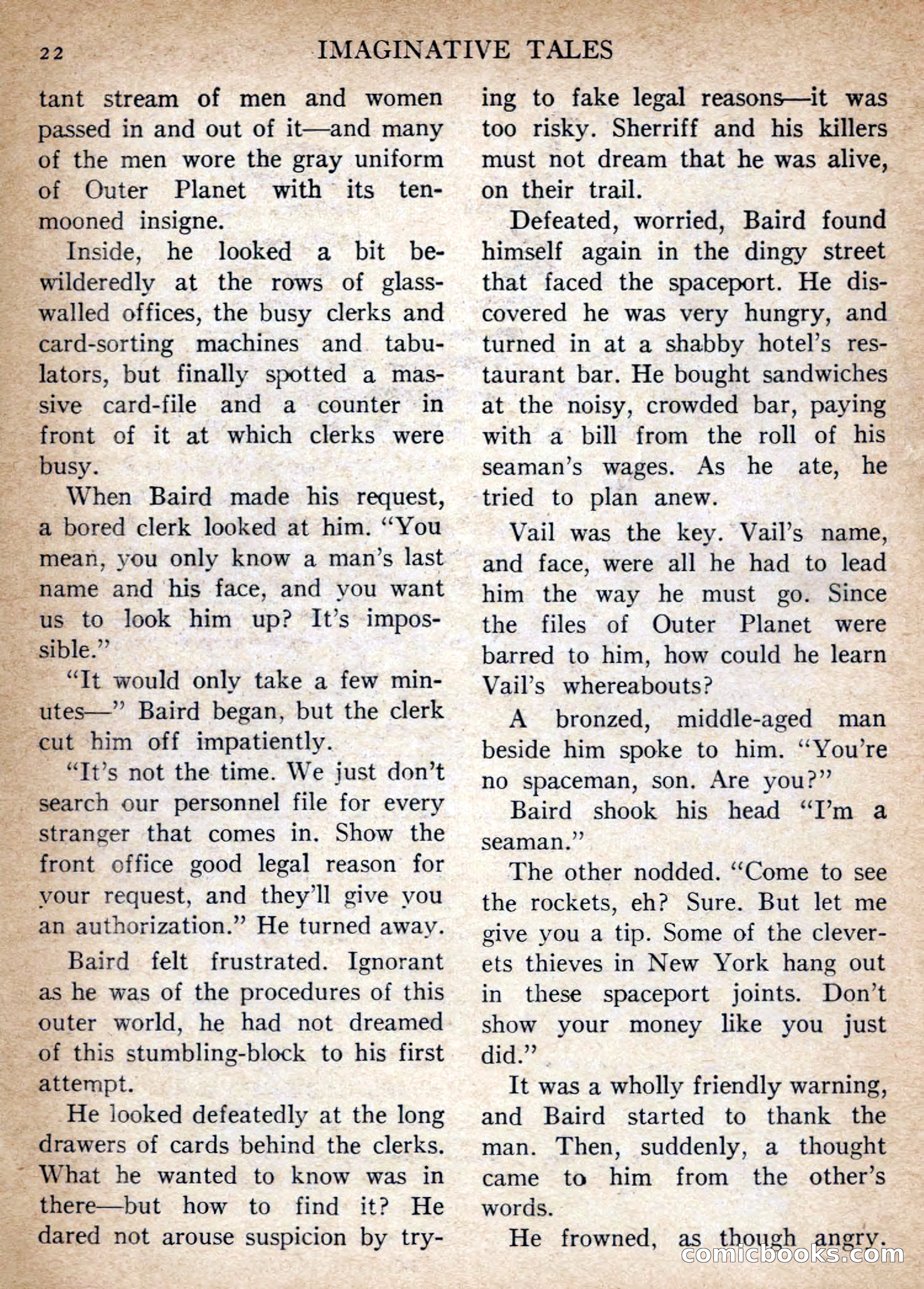 Imaginative Tales, July 1956 — page 22 of 132