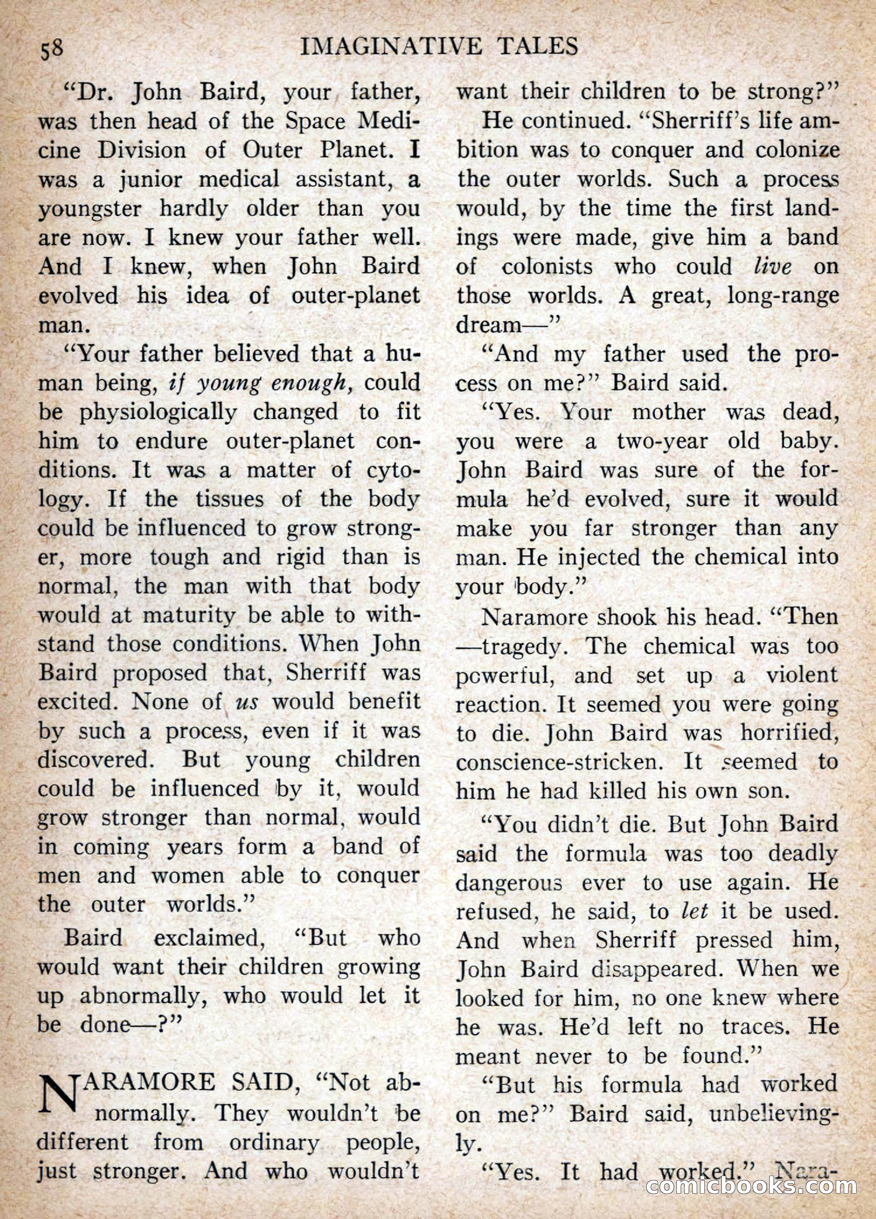 Imaginative Tales, July 1956 — page 58 of 132