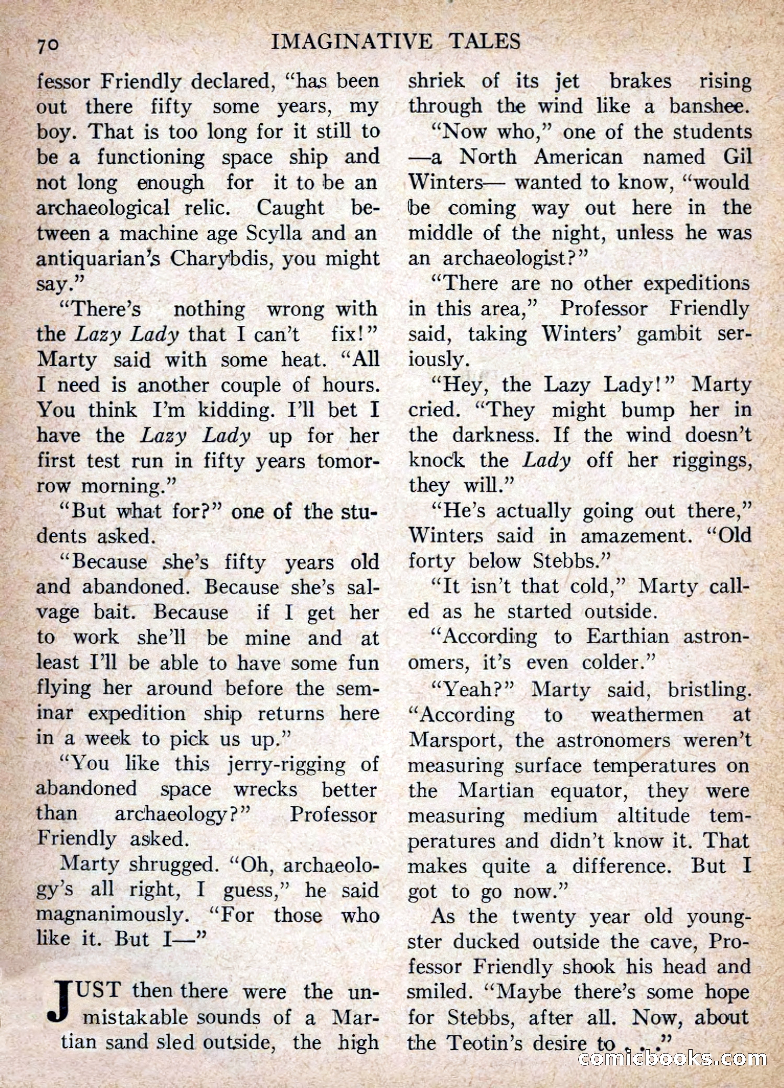 Imaginative Tales, July 1956 — page 70 of 132