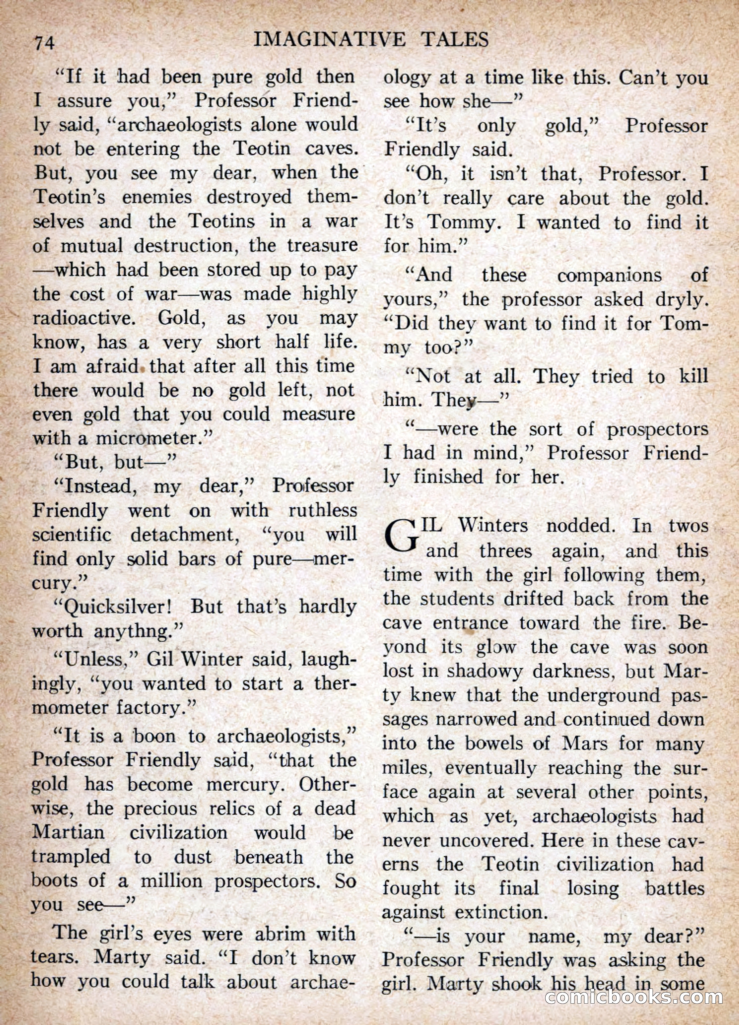 Imaginative Tales, July 1956 — page 74 of 132