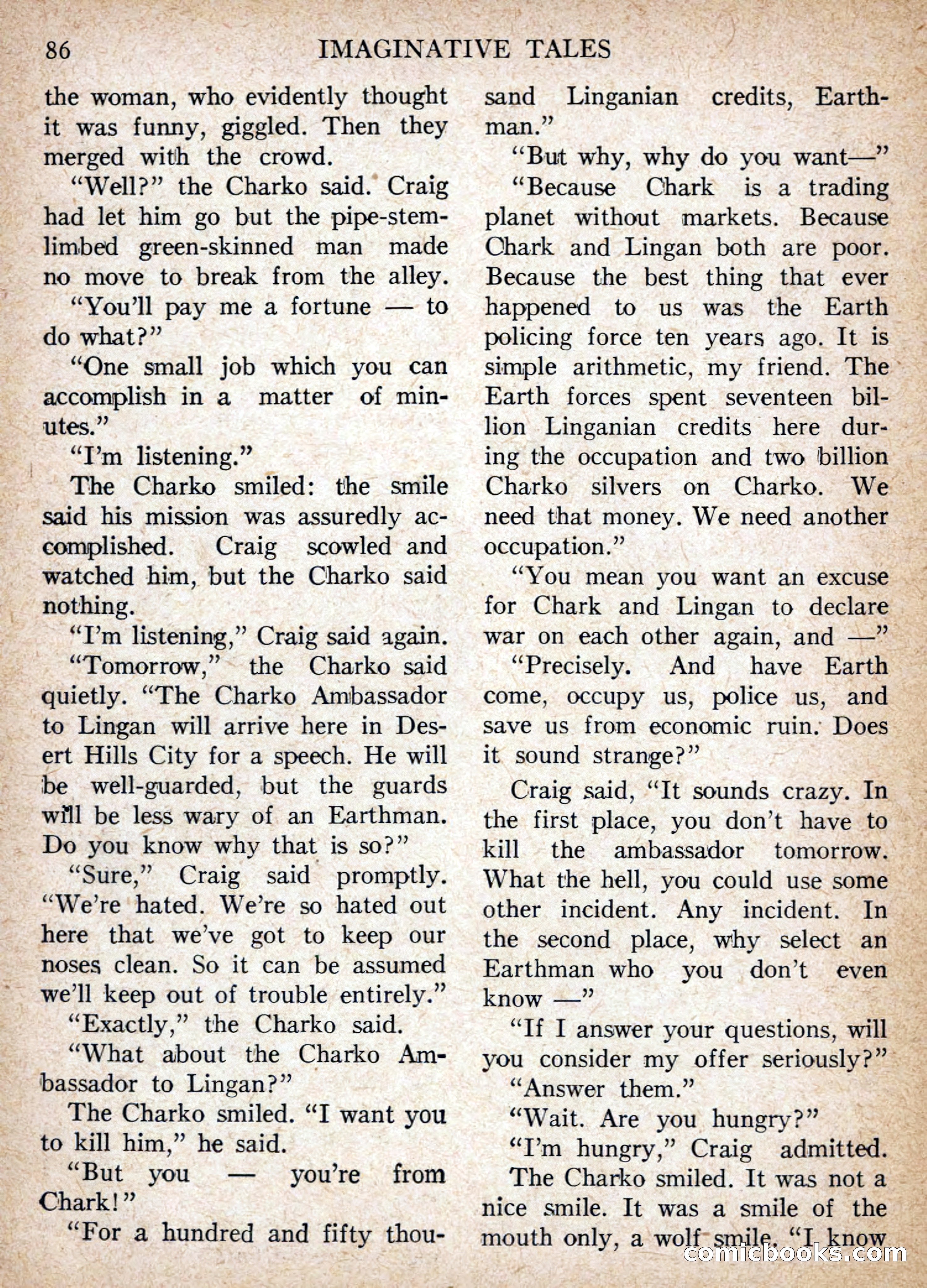 Imaginative Tales, July 1956 — page 86 of 132