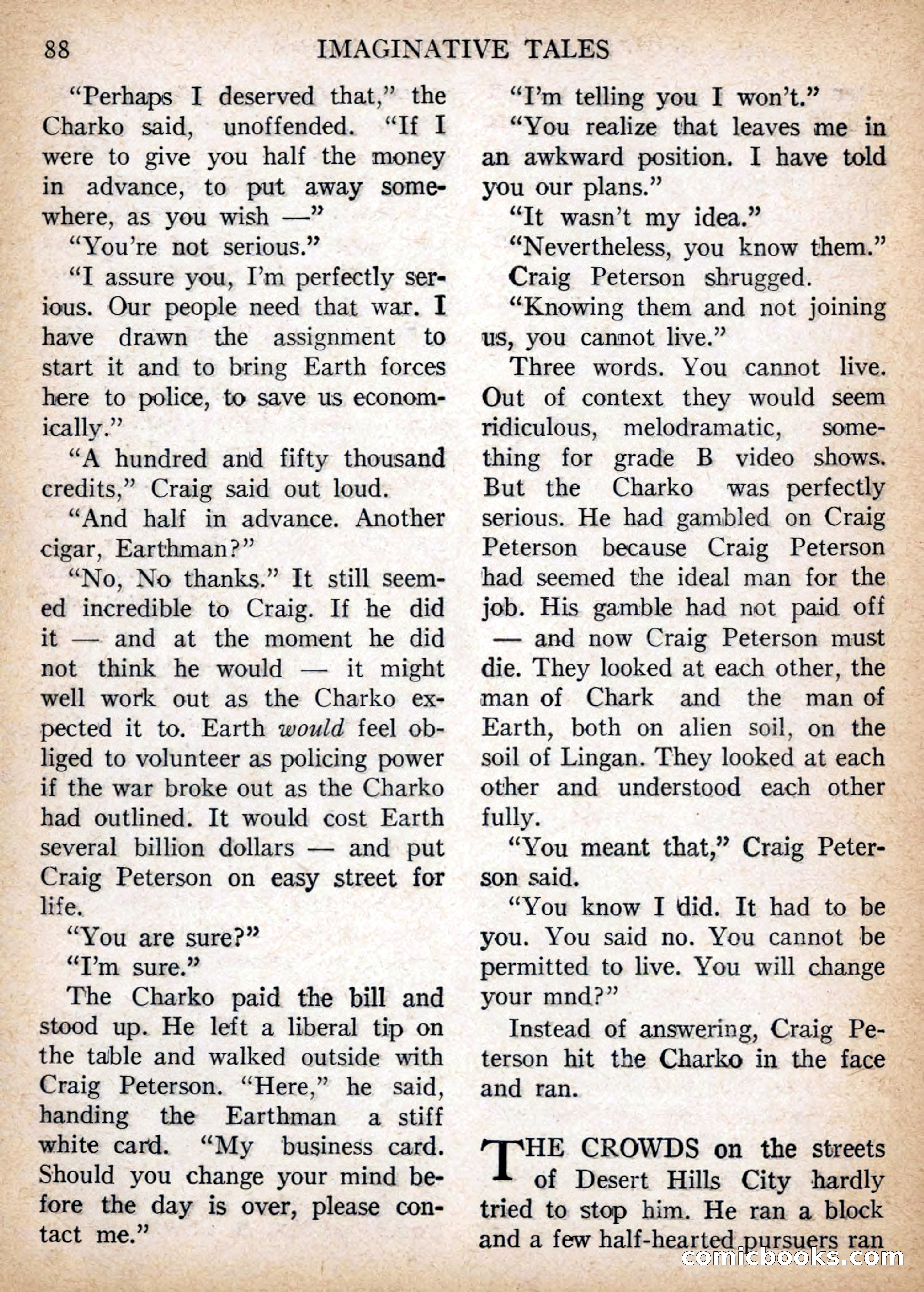 Imaginative Tales, July 1956 — page 88 of 132