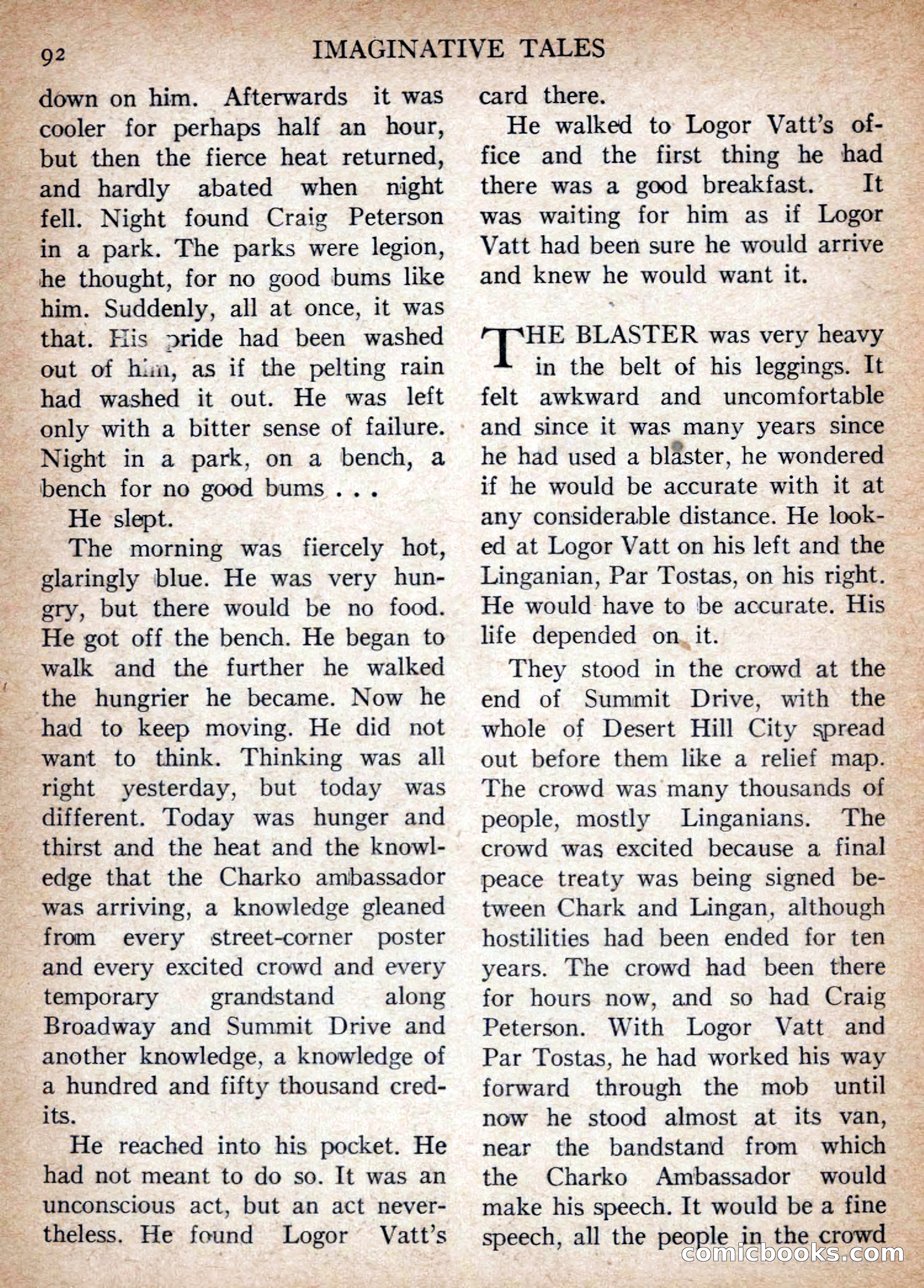 Imaginative Tales, July 1956 — page 92 of 132