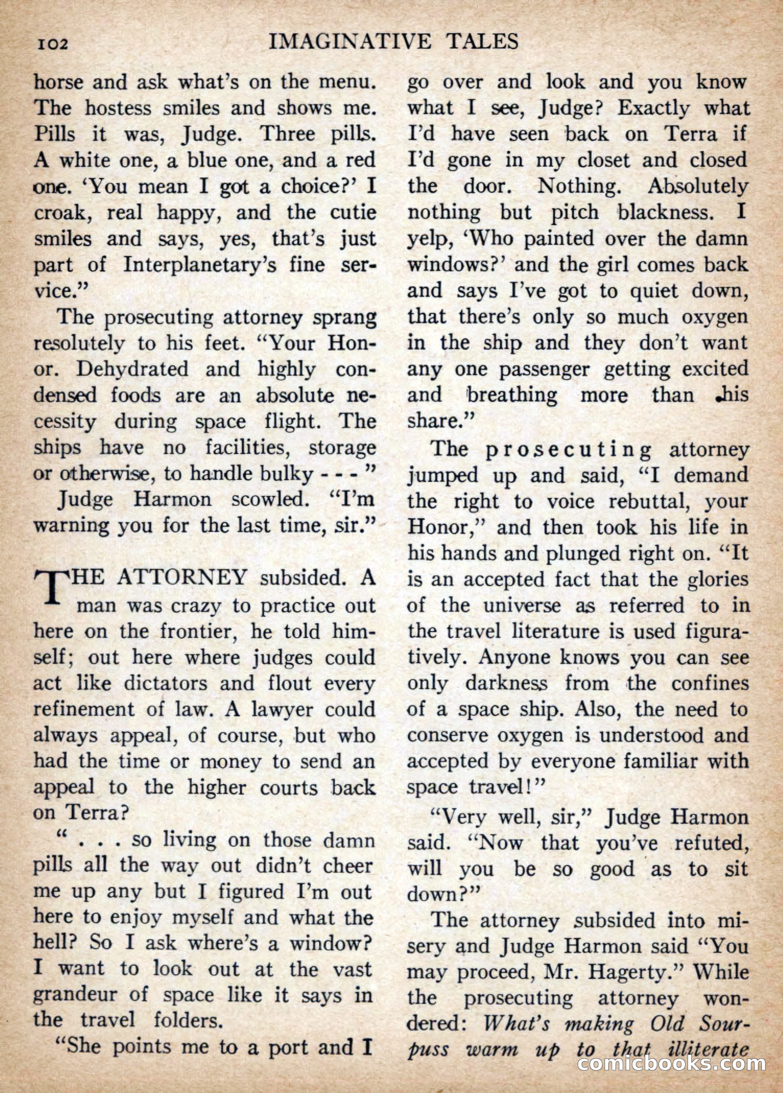 Imaginative Tales, July 1956 — page 102 of 132
