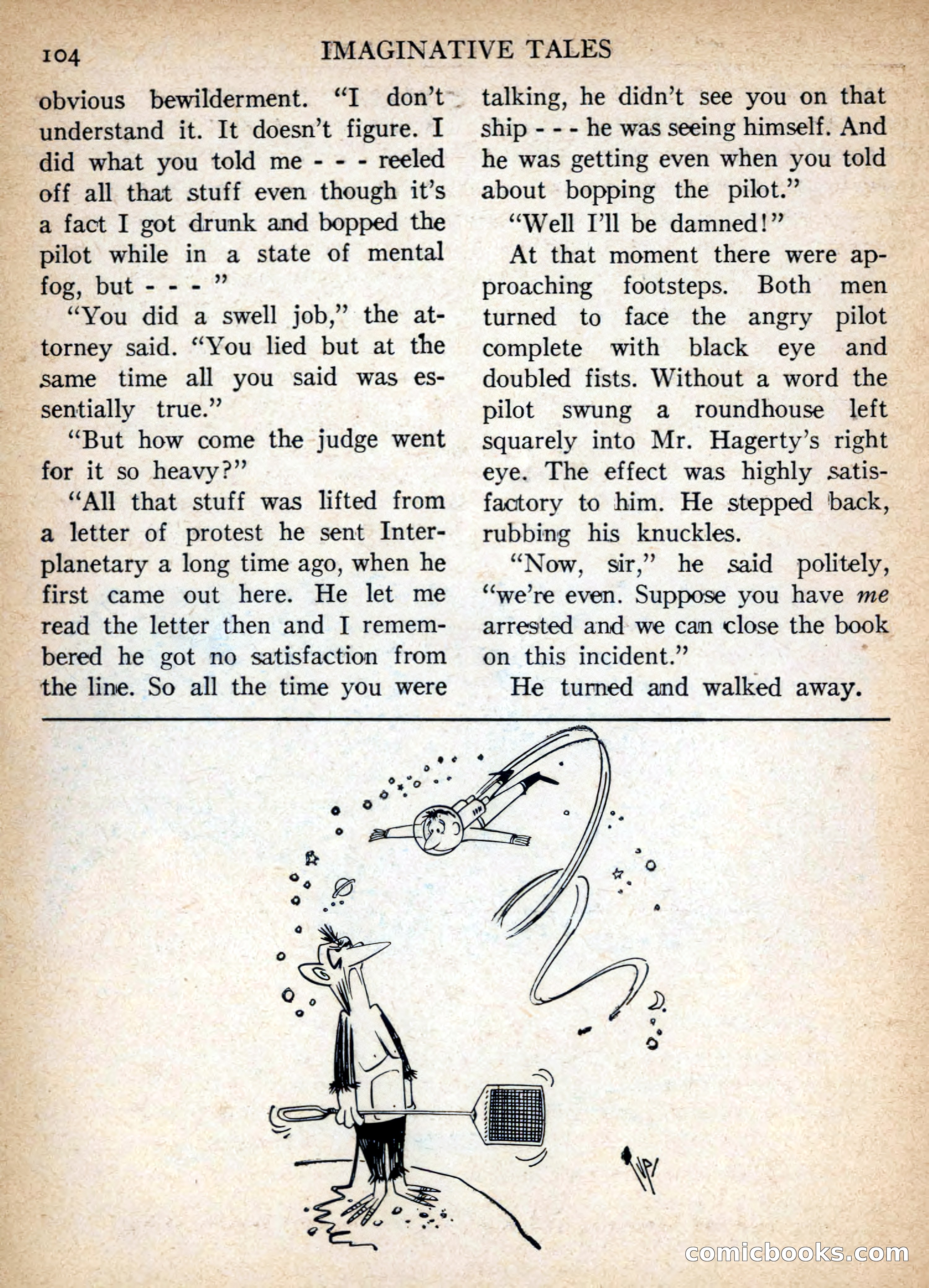 Imaginative Tales, July 1956 — page 104 of 132