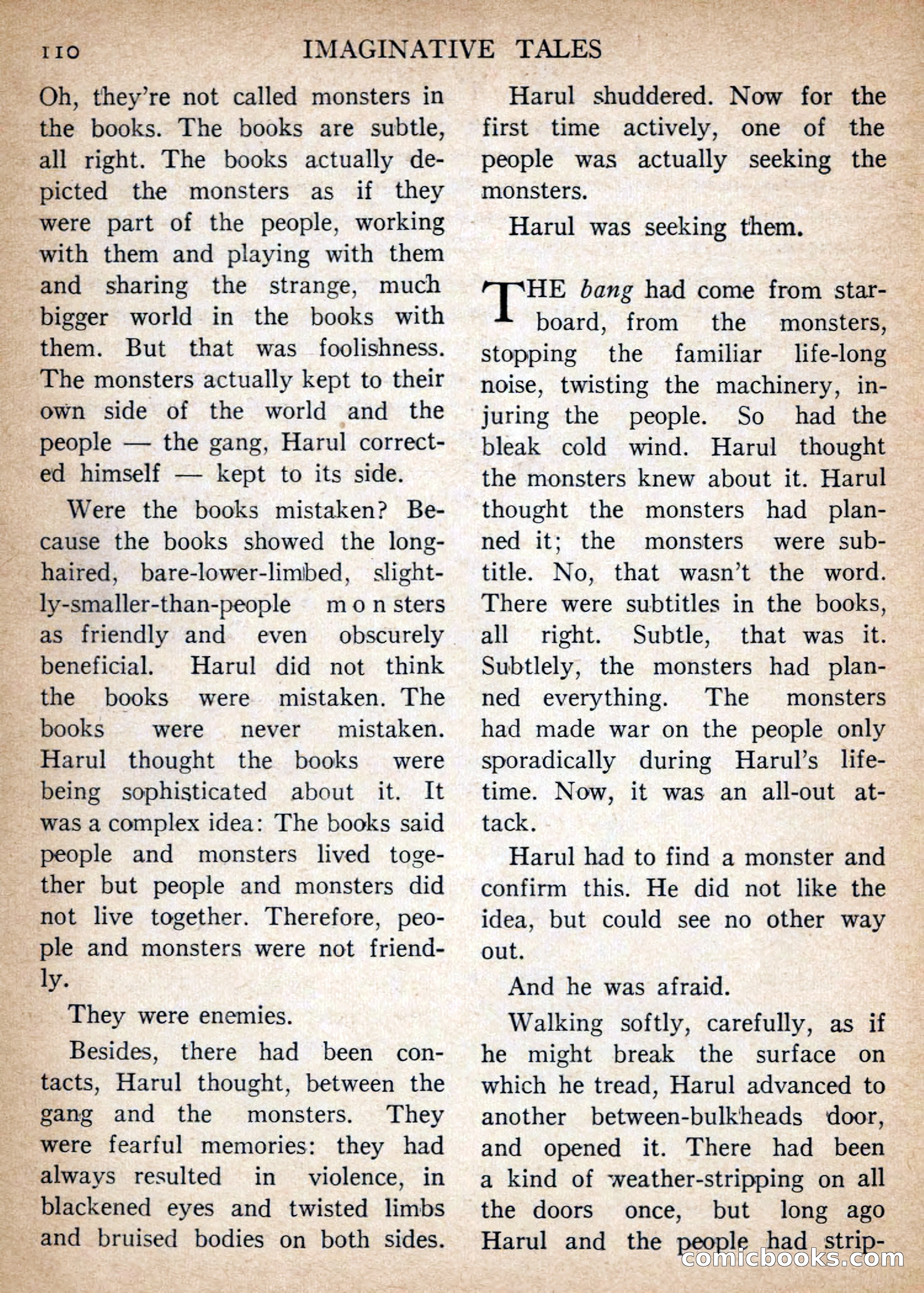 Imaginative Tales, July 1956 — page 110 of 132