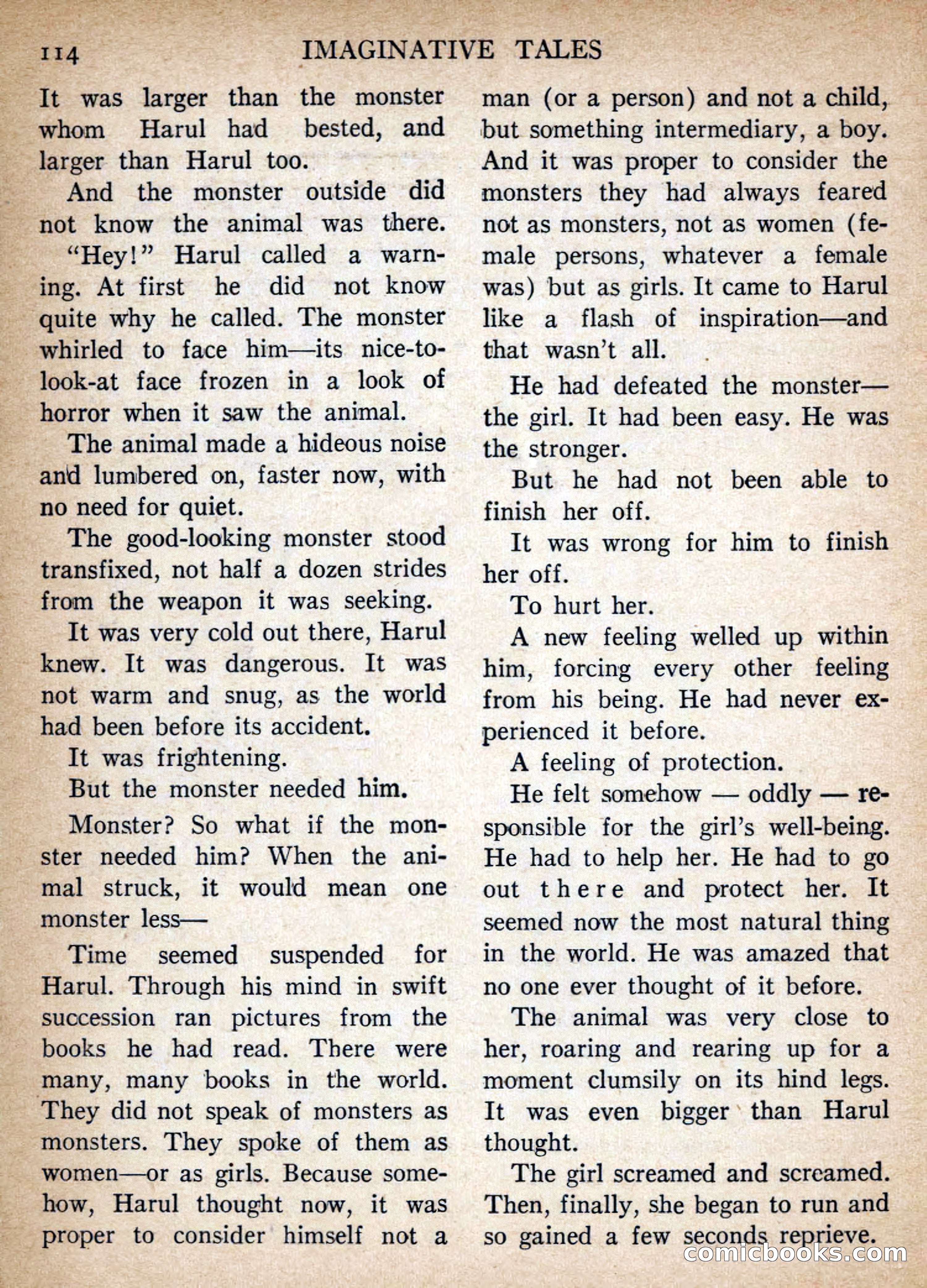 Imaginative Tales, July 1956 — page 114 of 132