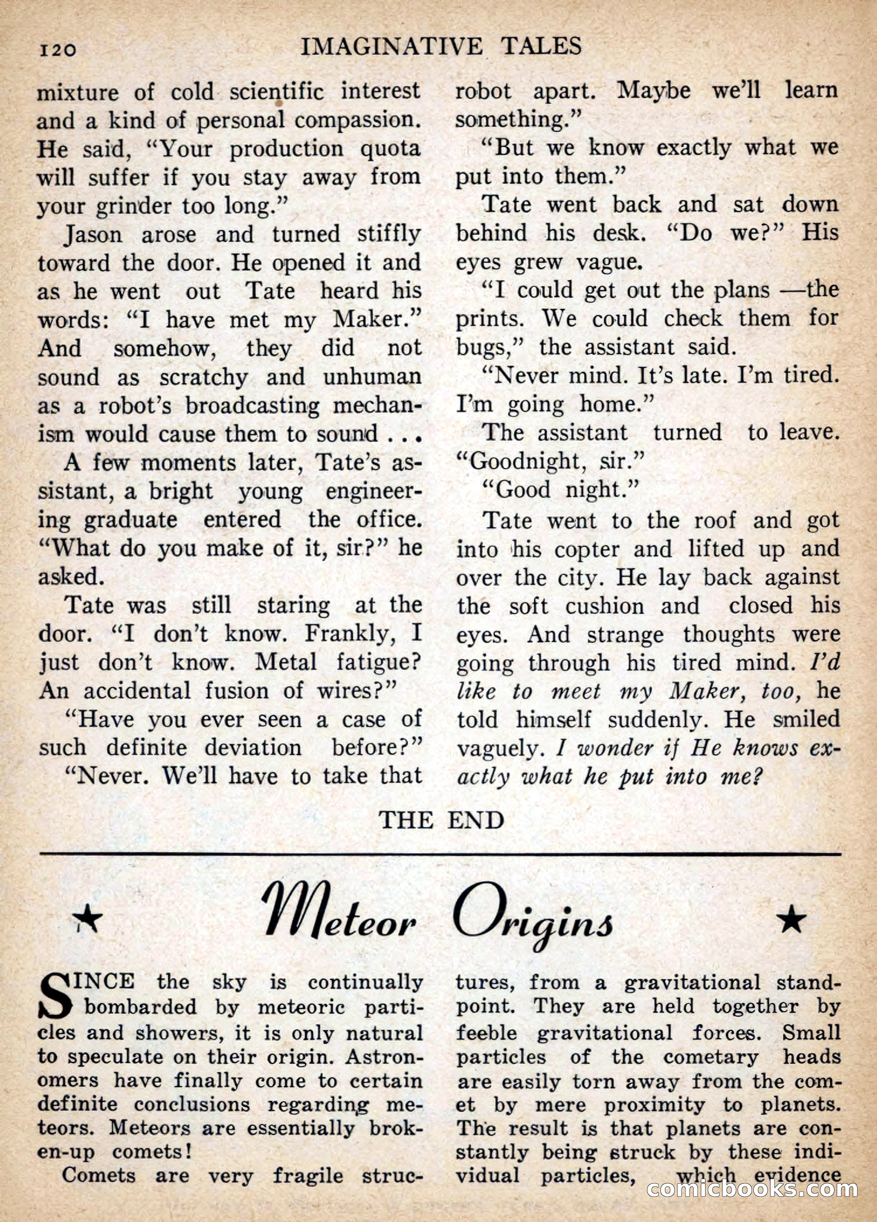 Imaginative Tales, July 1956 — page 120 of 132
