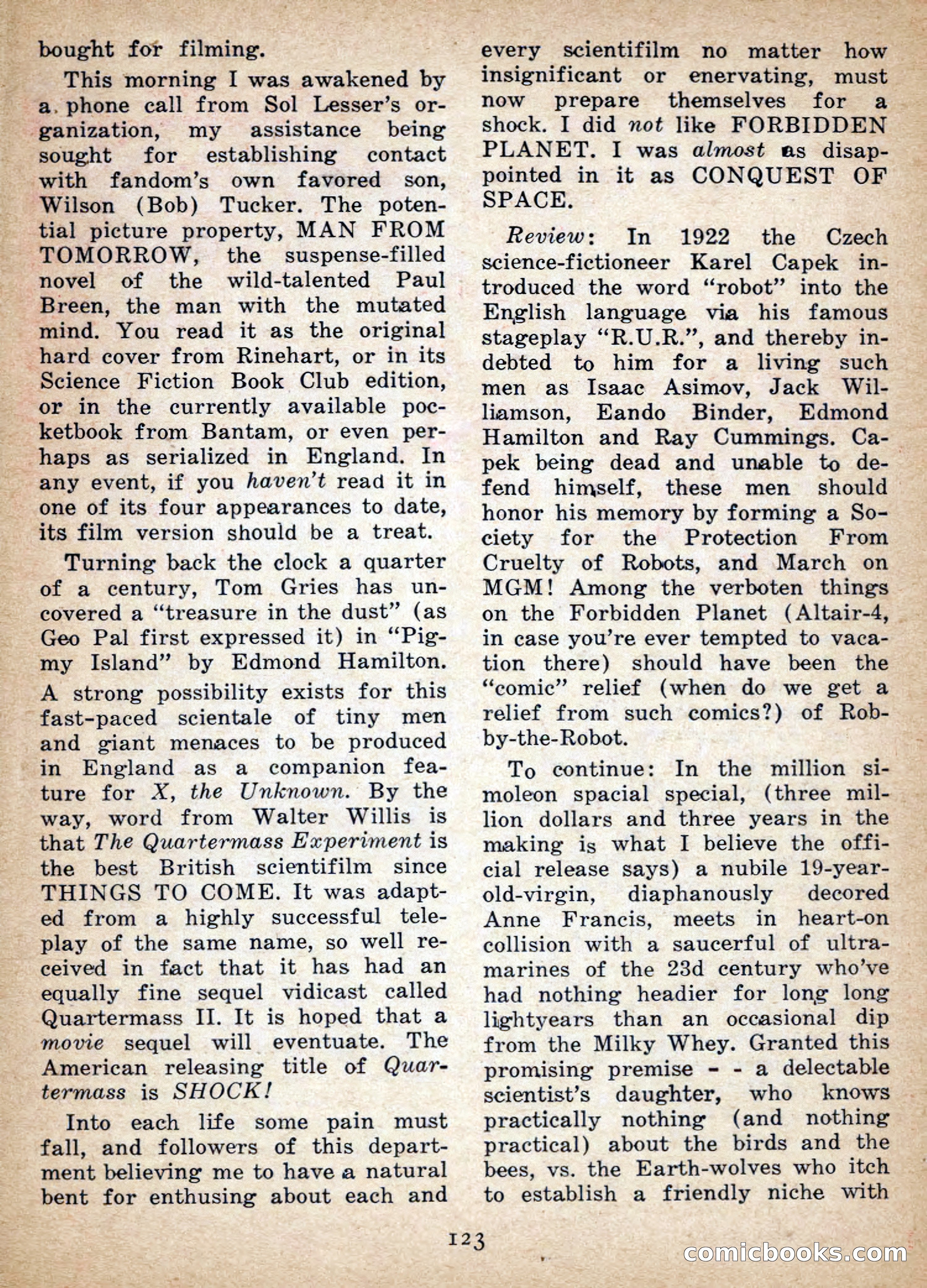 Imaginative Tales, July 1956 — page 123 of 132