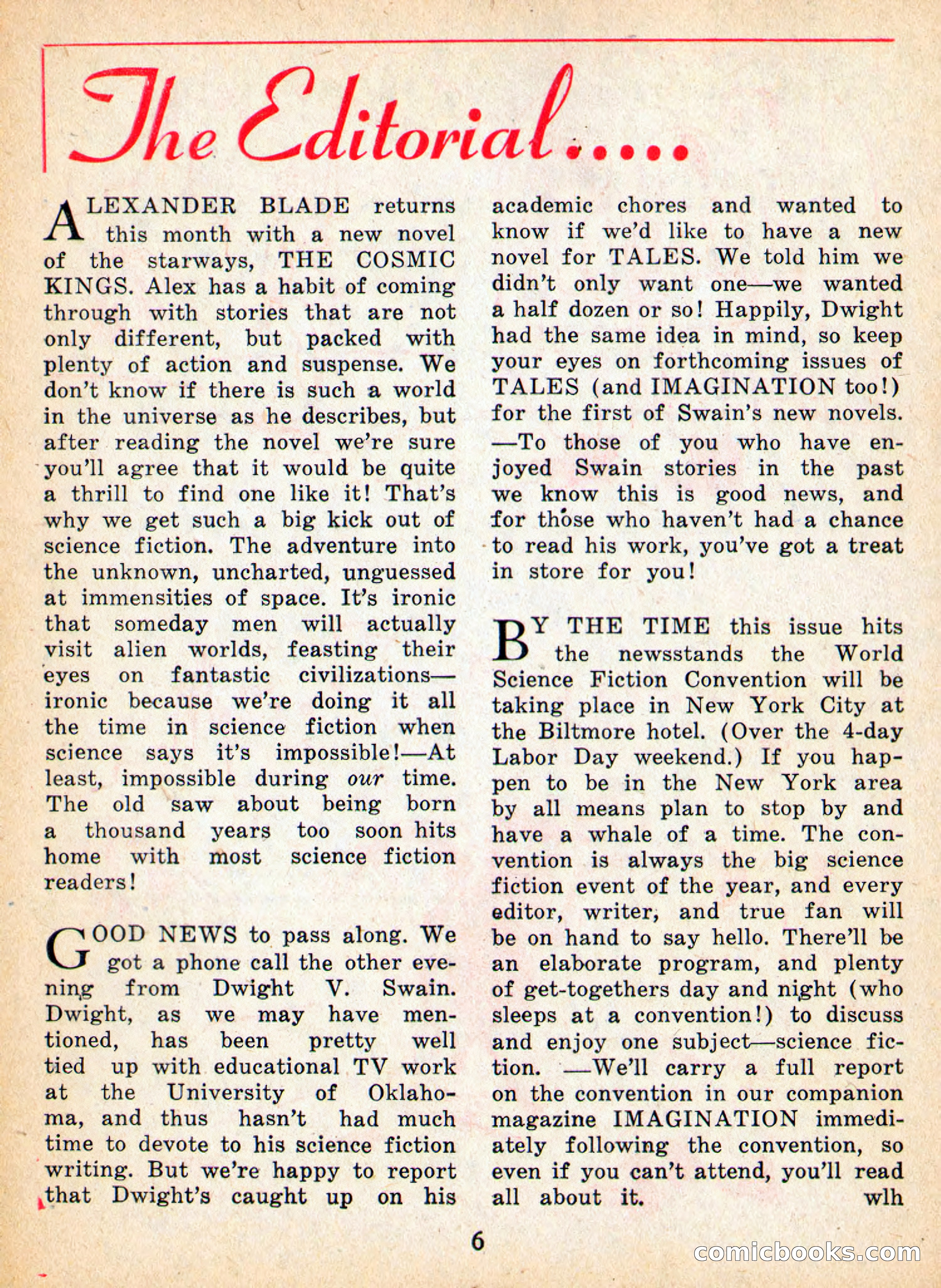Imaginative Tales, November 1956 — page 6 of 132