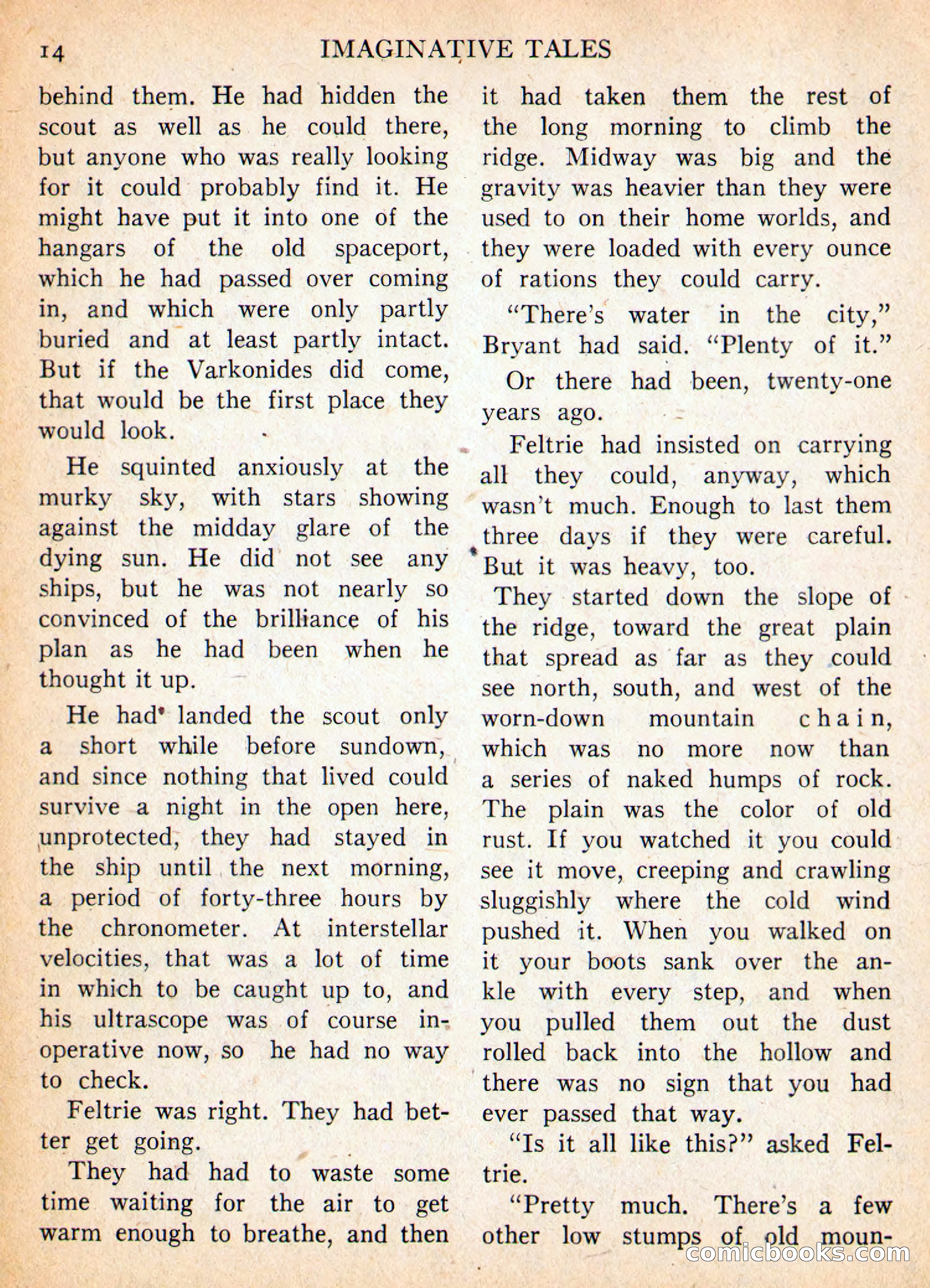 Imaginative Tales, November 1956 — page 14 of 132