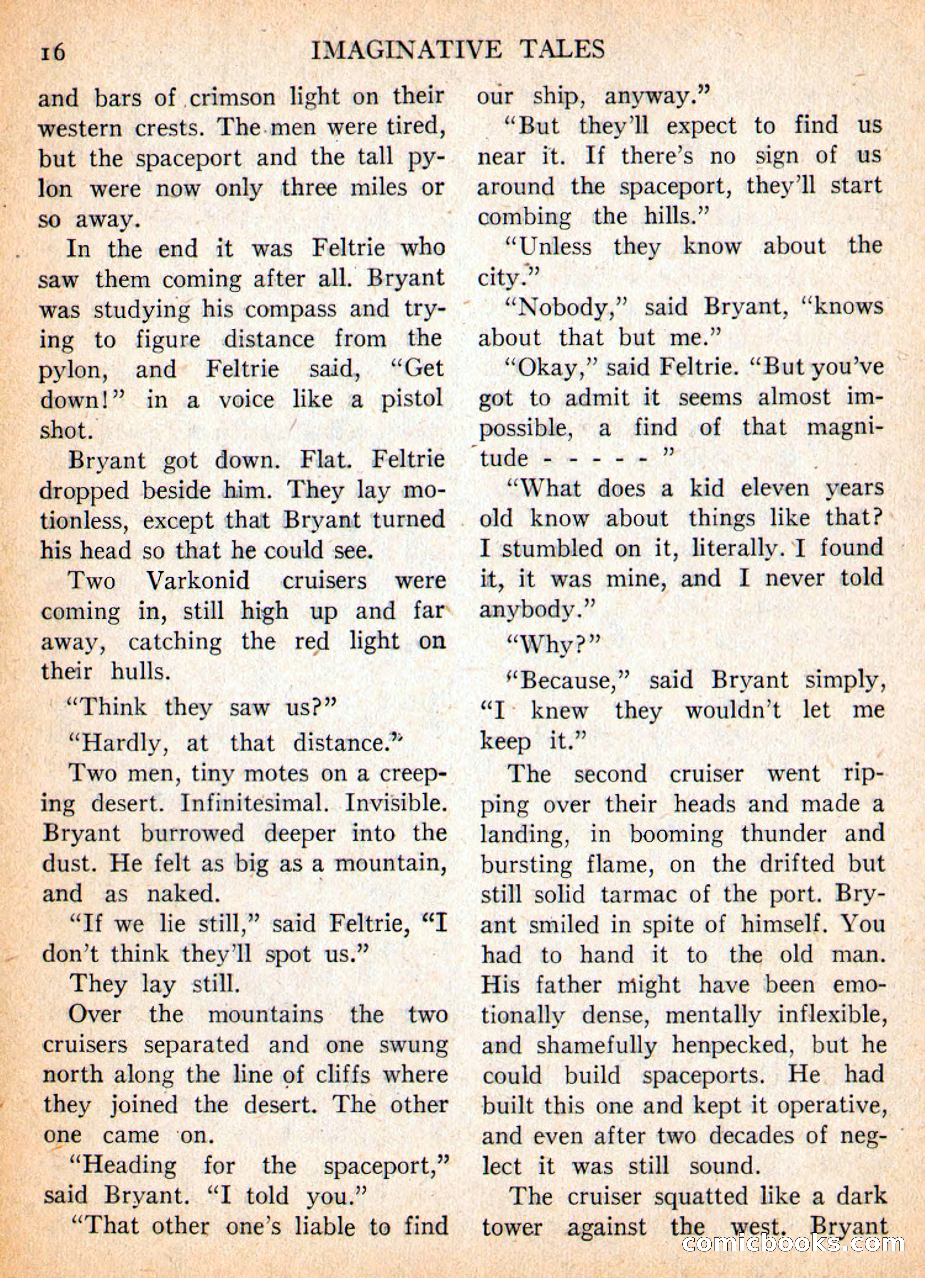Imaginative Tales, November 1956 — page 16 of 132